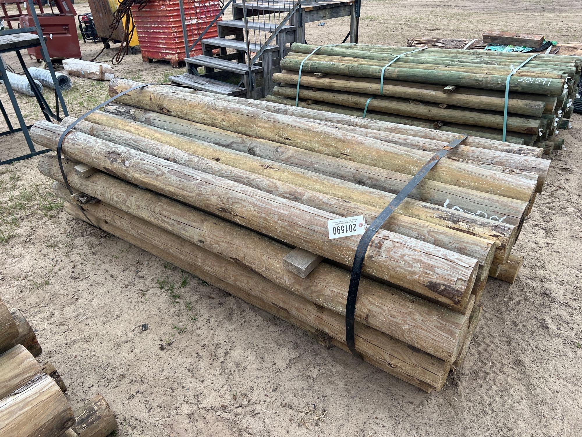 8' LARGE FENCE POSTS (APPROX. 20-25 PC) (A54757)