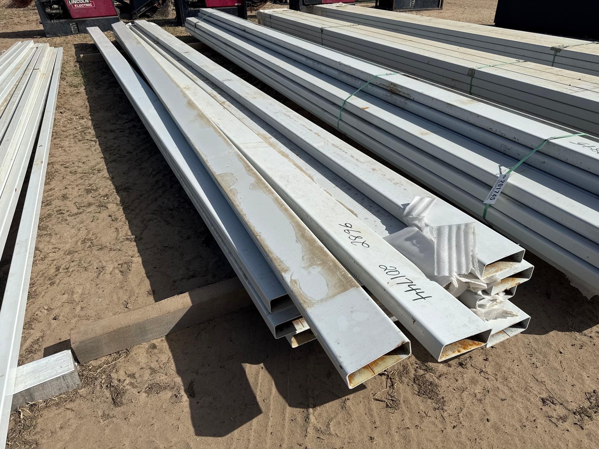 (APPROX 15) 2" X 6" X 20'- 3/8" THICK METAL TUBING (A54757)