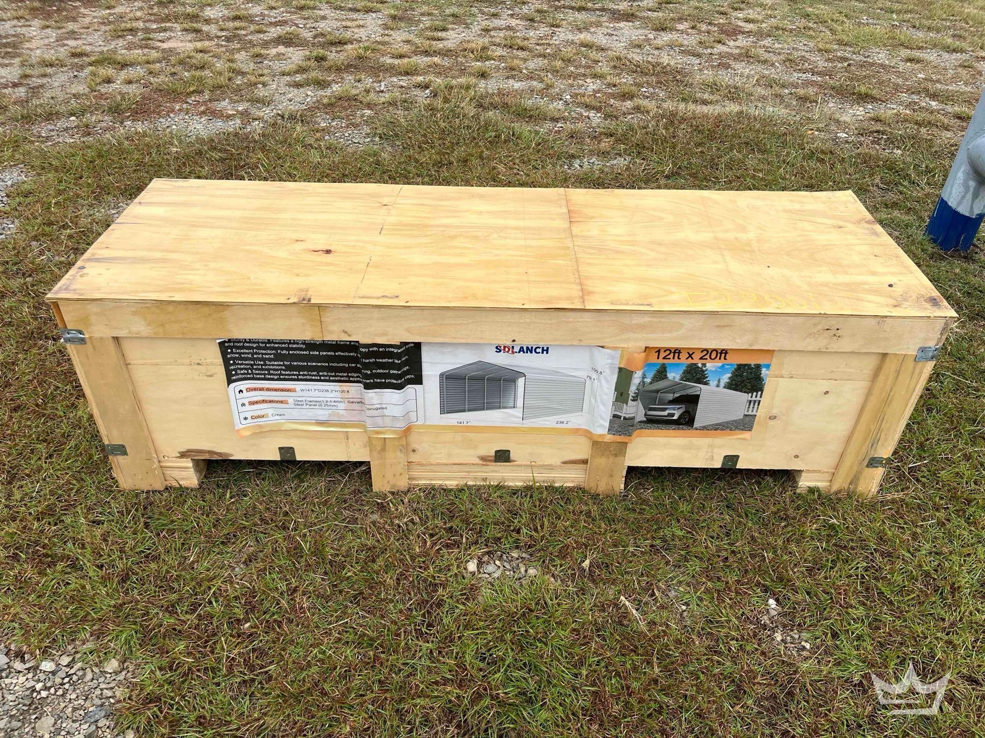 2025 SDLC1220 12ft X 20ft Steel Carport (A55974)