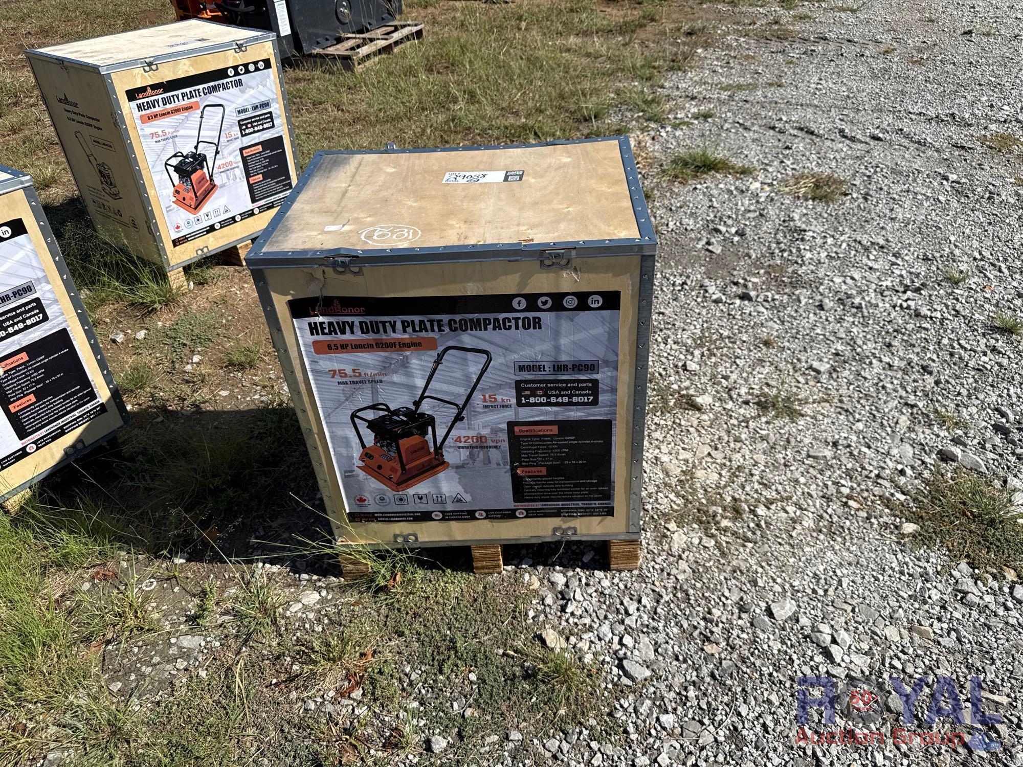 2025 LandHonor LHR-PC90 Heavy Duty Plate Compactor (A52378)