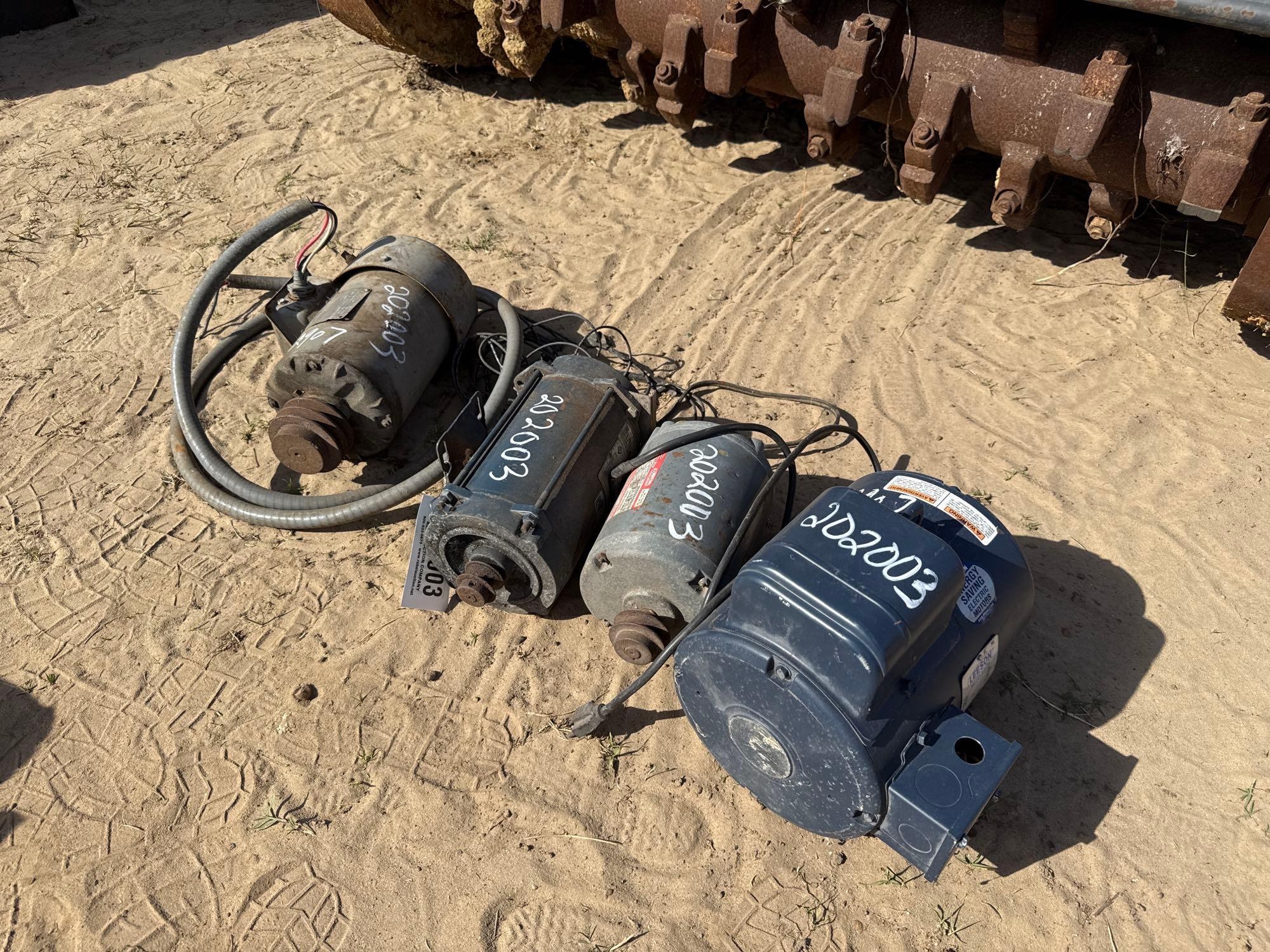 (4) ELECTRIC MOTORS (A54757)