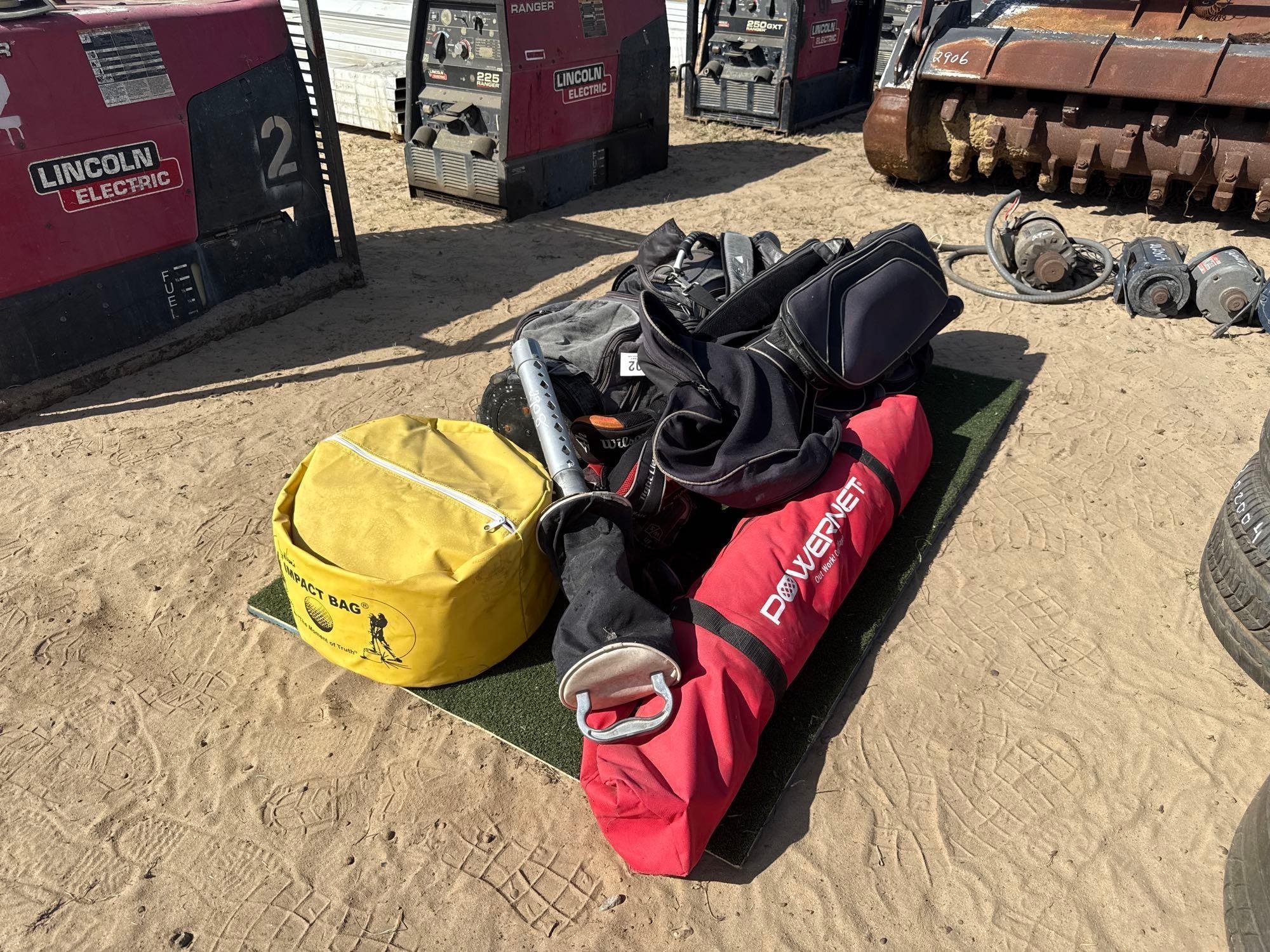 (2) GOLF BAGS W/ CLUBS (A54756)