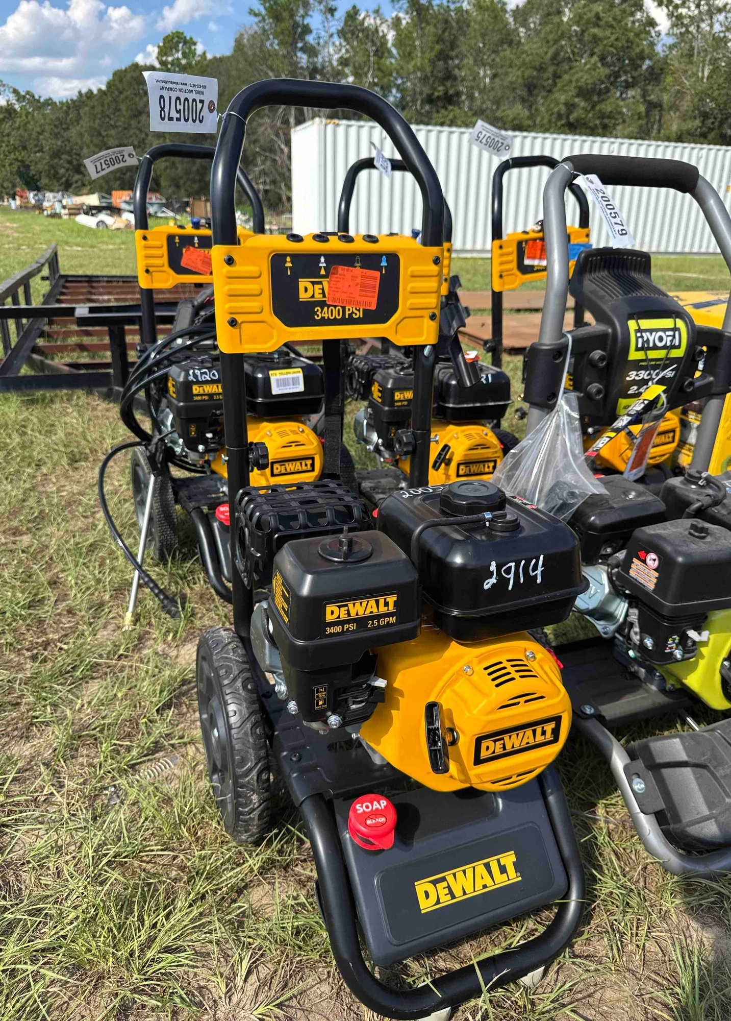 DEWALT 3400 PSI GAS PRESSURE WASHER (A51248)