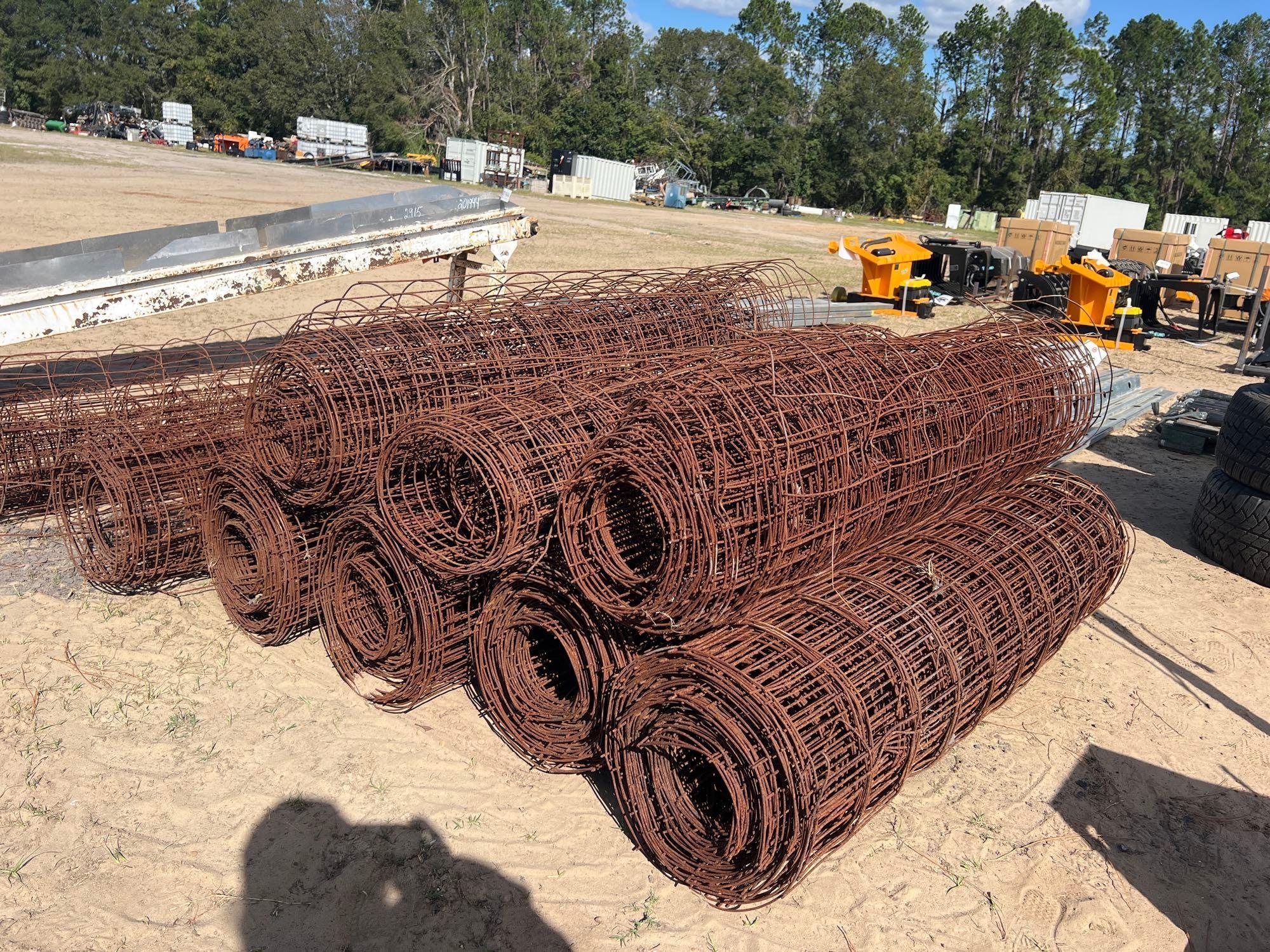 (9) ROLLS OF 5' - 10 GAUGE CONCRETE WIRE (A54756)