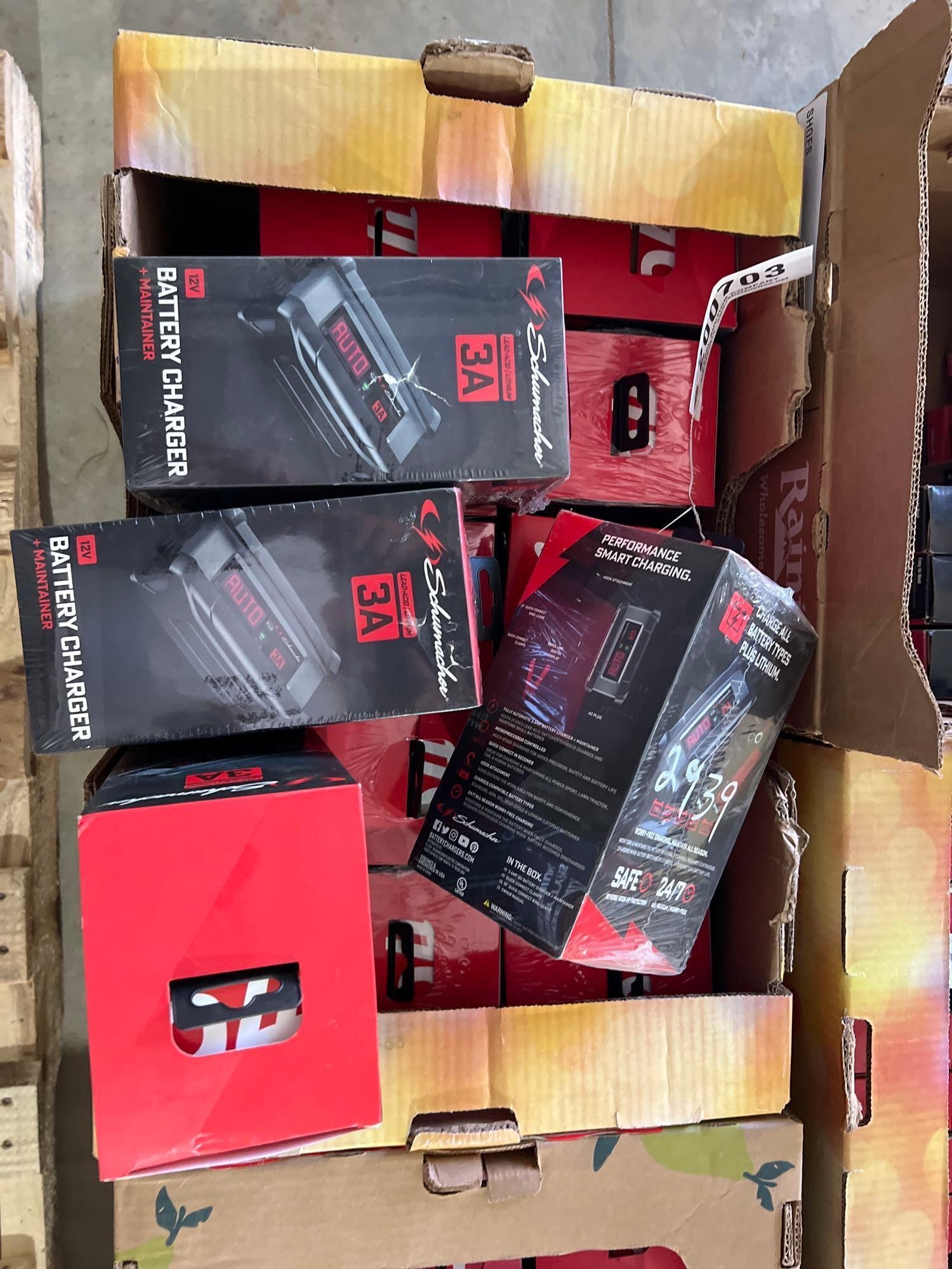 BOX OF SCHUMACHER1.5A BATTERY CHARGERS (A51248)