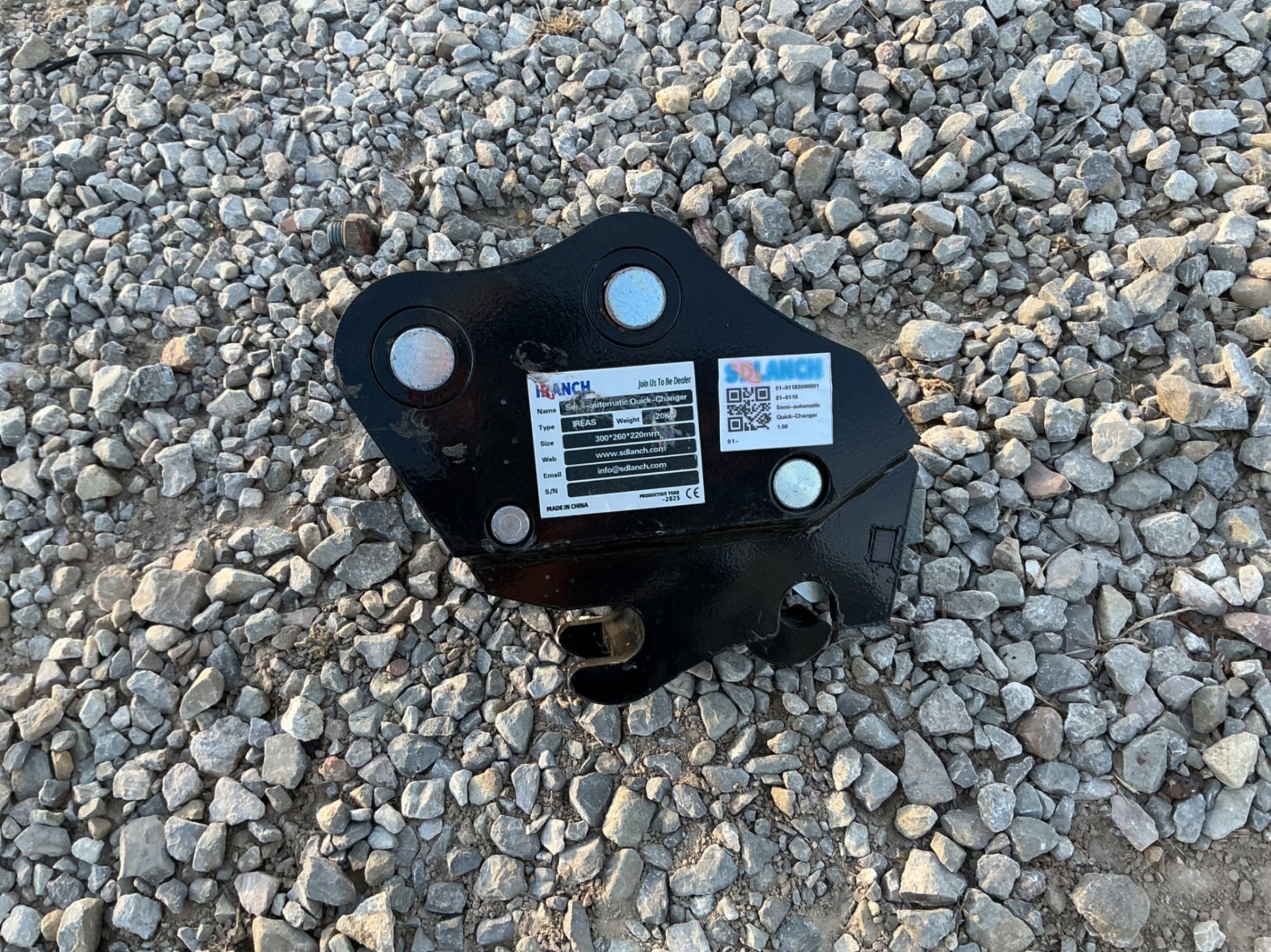 SEMI AUTOMATIC QUICK-CHANGER FOR MINI EXCAVATOR (A58214)