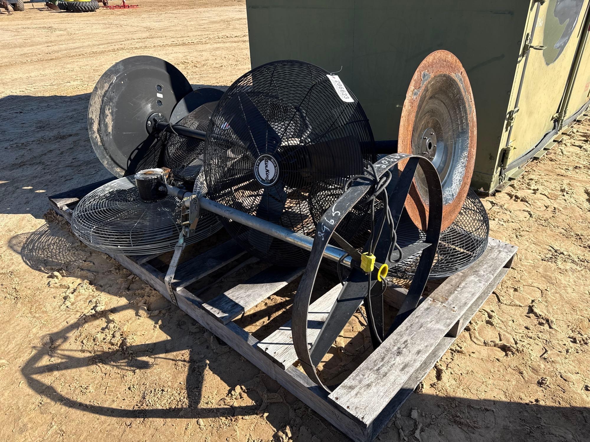 PALLET OF SHOP FANS (A58376)