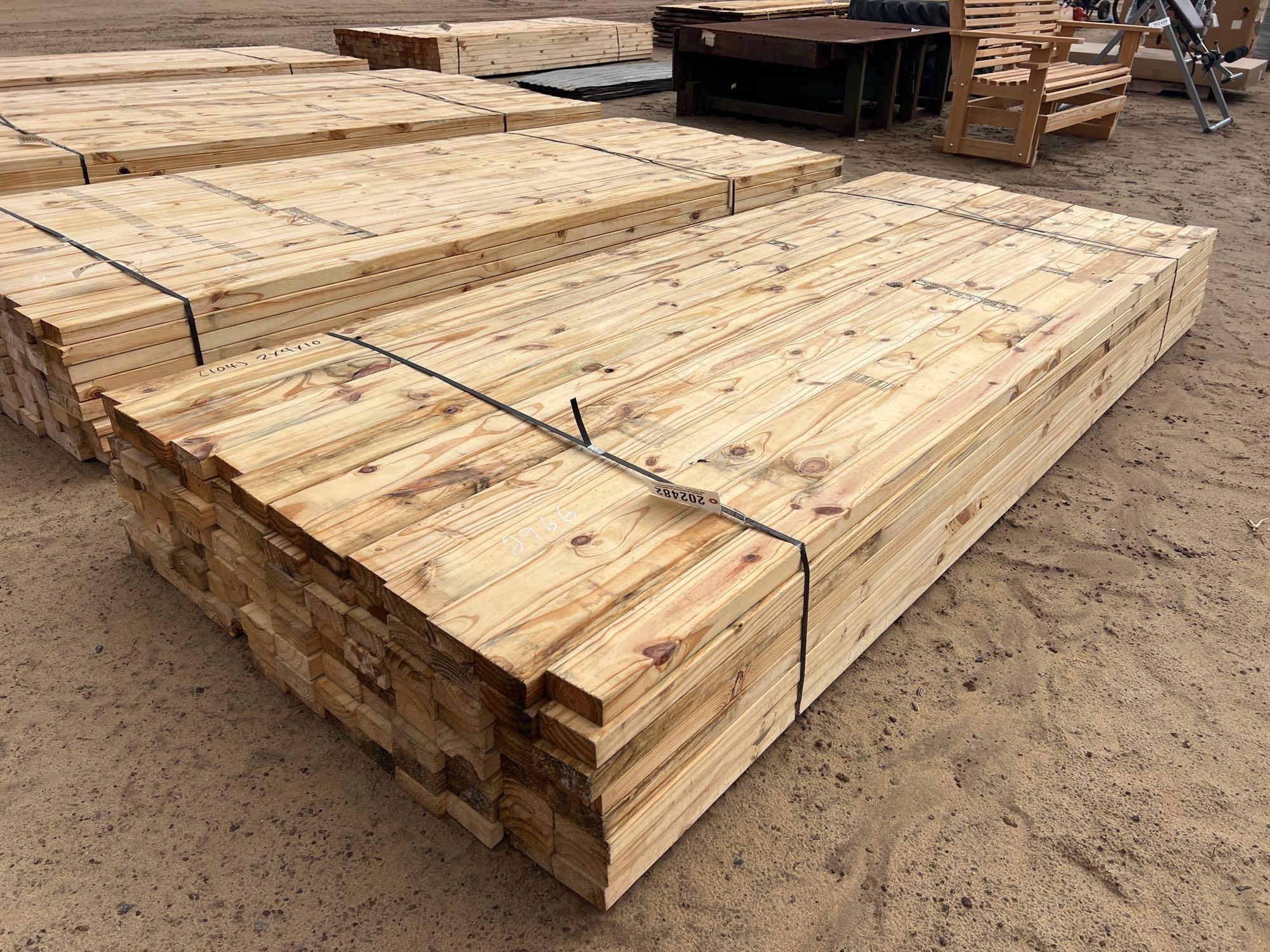 (APPROX 104) 2X4X10 PINE LUMBER (A54756)