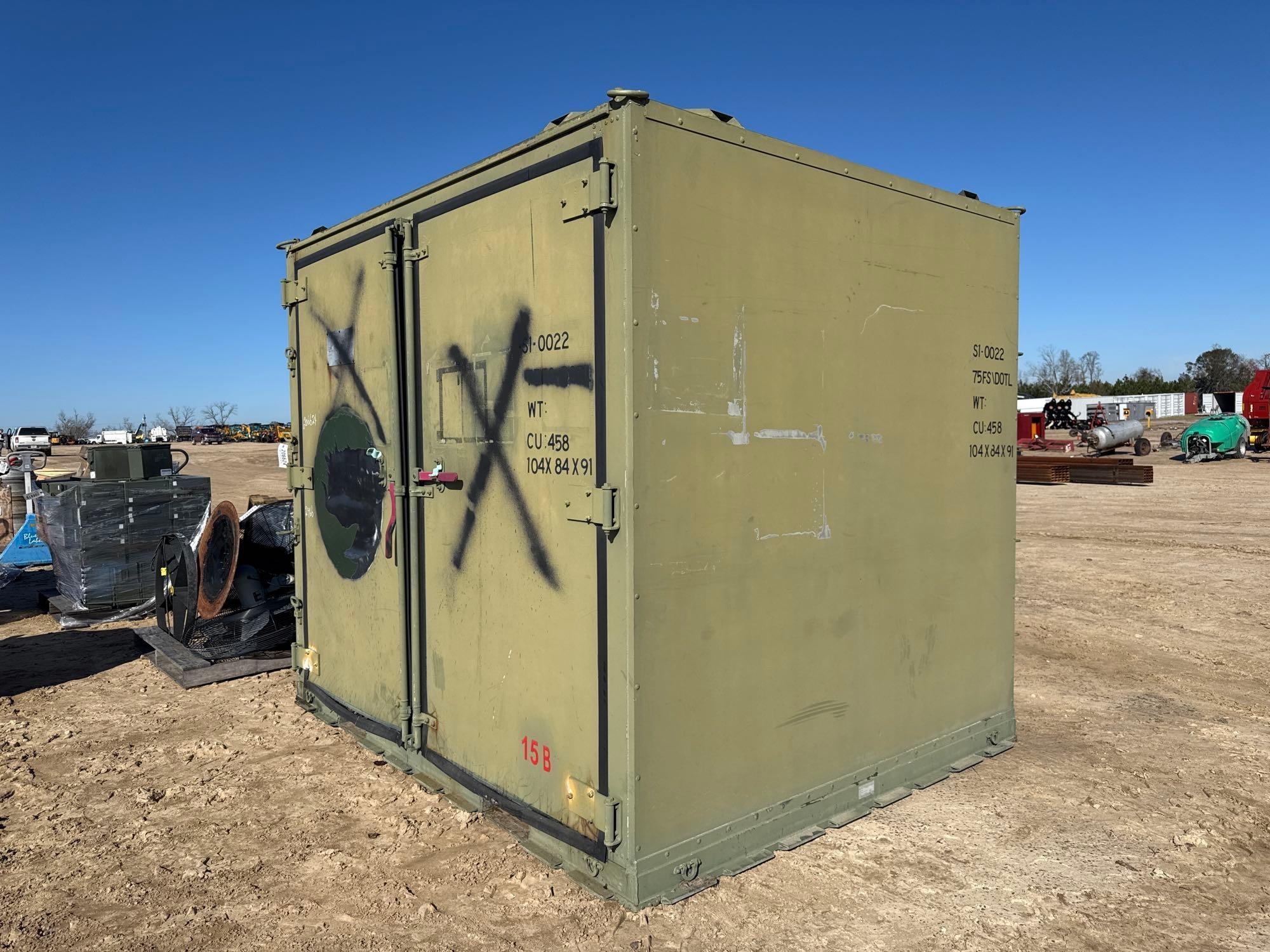MILITARY 104" X 84" X 91" STORAGE BOX (A58376)
