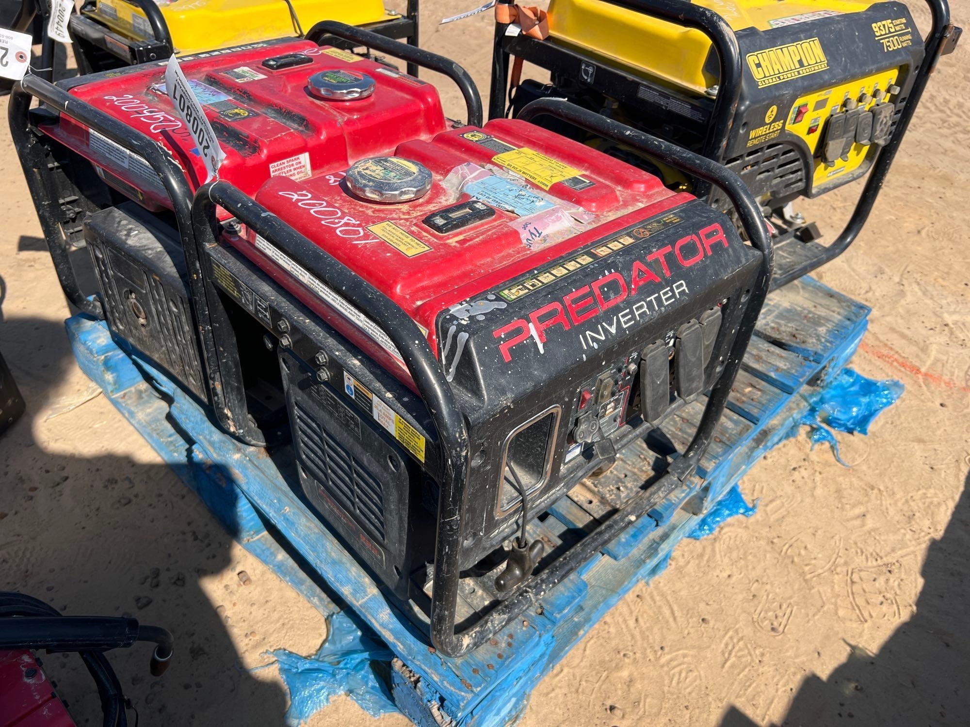 PREDATOR INVERTER 4550 WATT GAS GENERATOR (A51248)