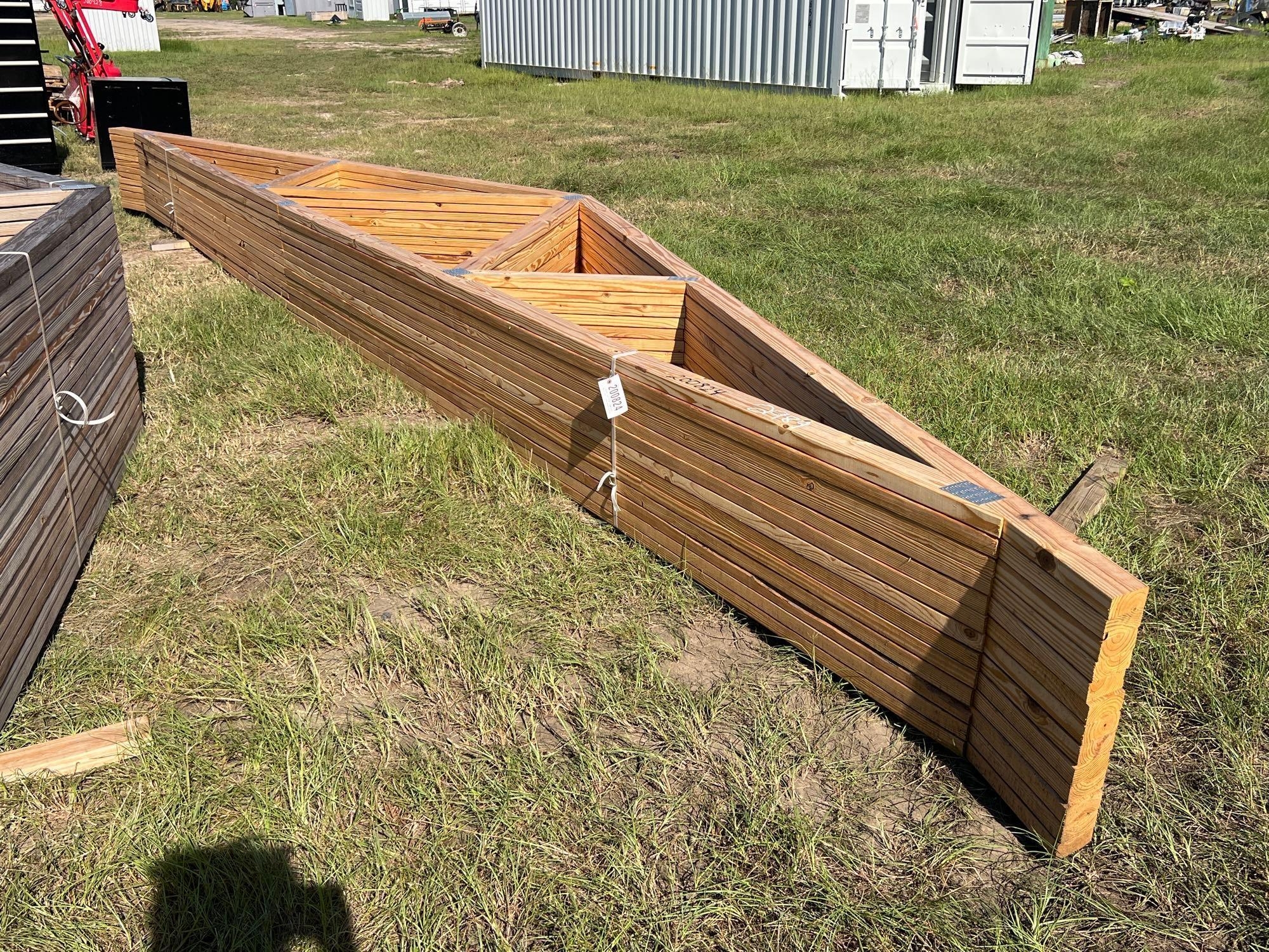APPROX. (13) NEW 24' SPAN 4/12 TRUSSES (A51248)