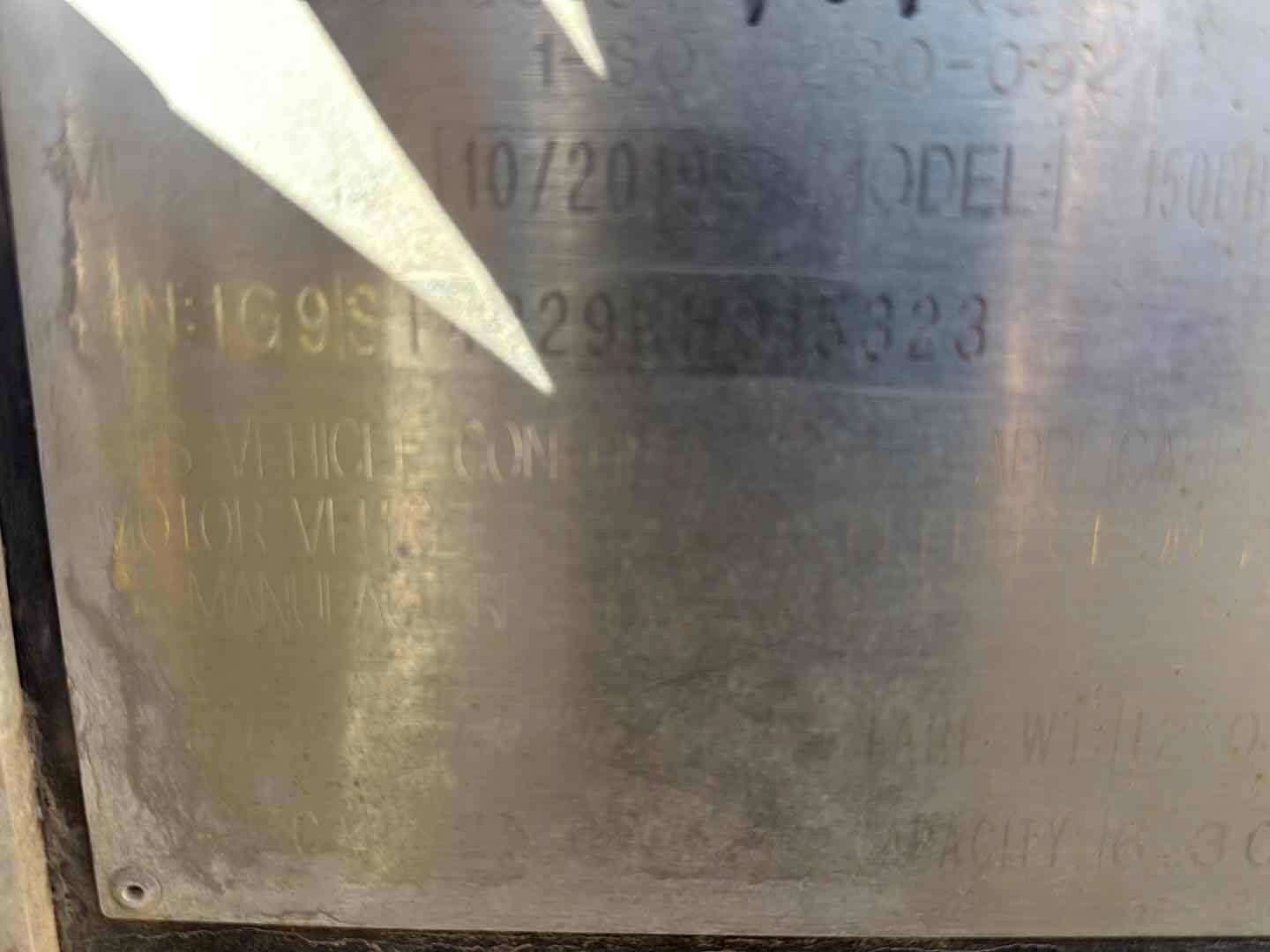 2019 GALYEAN EQUIPMENT CO. 150BBL STEEL (A58214)