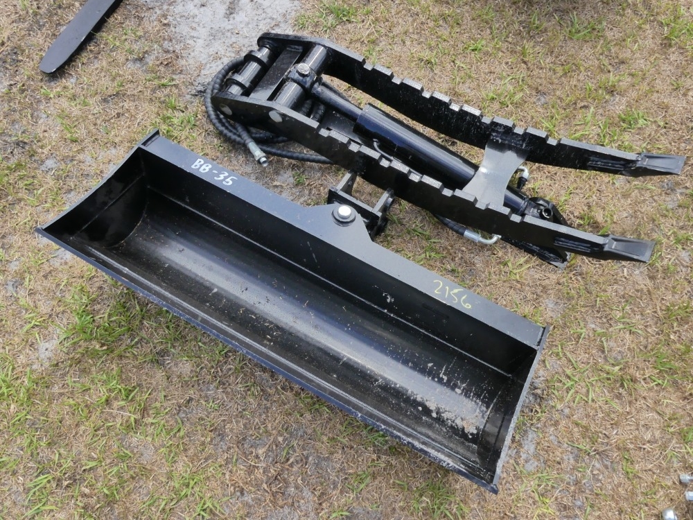 Excavator Concrete Drill, Bucket, and Hydro Thumb (A44502)