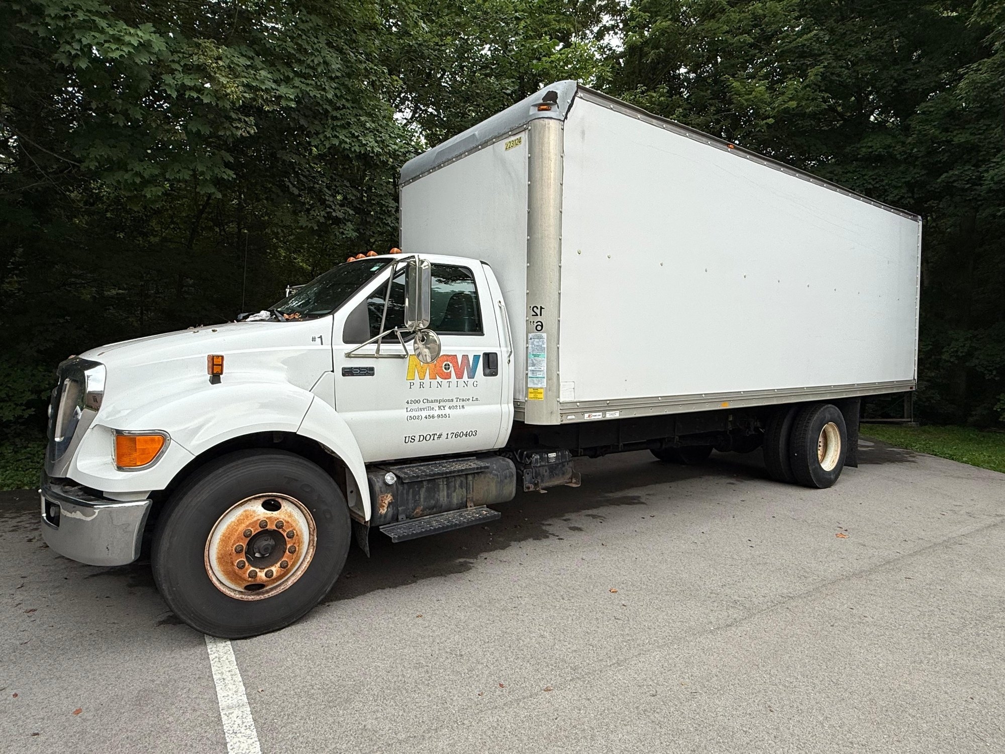 2009 Ford F-650 24 ft Box Truck - 6.7L Cummins L6 Engine - Automatic Transmission - Low Mileage (A52748)