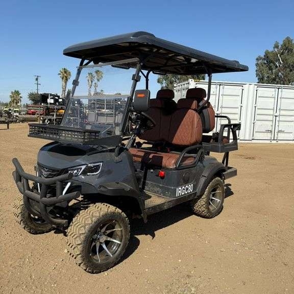 IRGC80 Lifted Electric Golf Cart **Unassembled**(New/Unused) Plugs into standard 110 outlet , Com... (A59225)