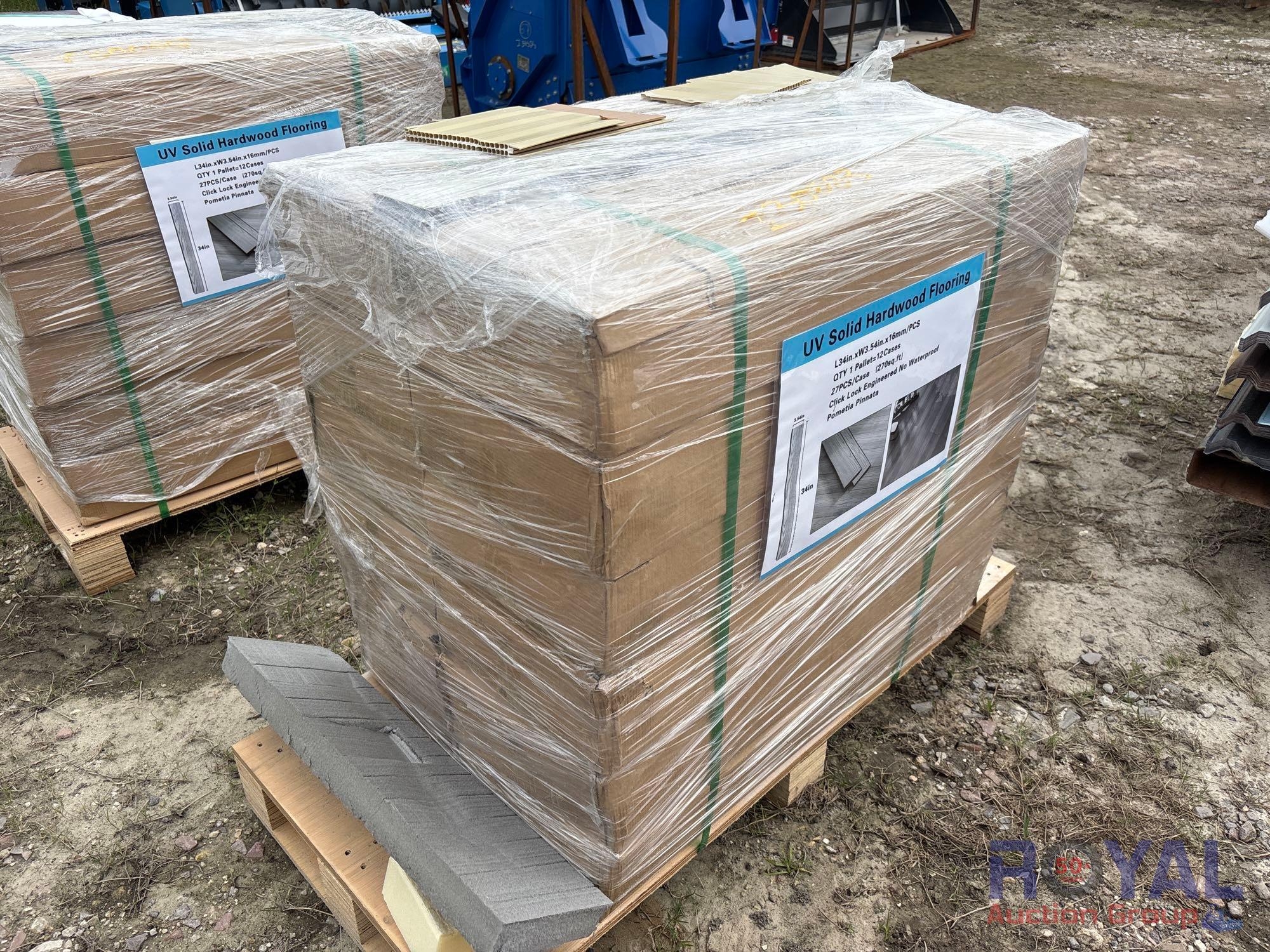 Pallet of UV Solid Hardwood Flooring (A55758)