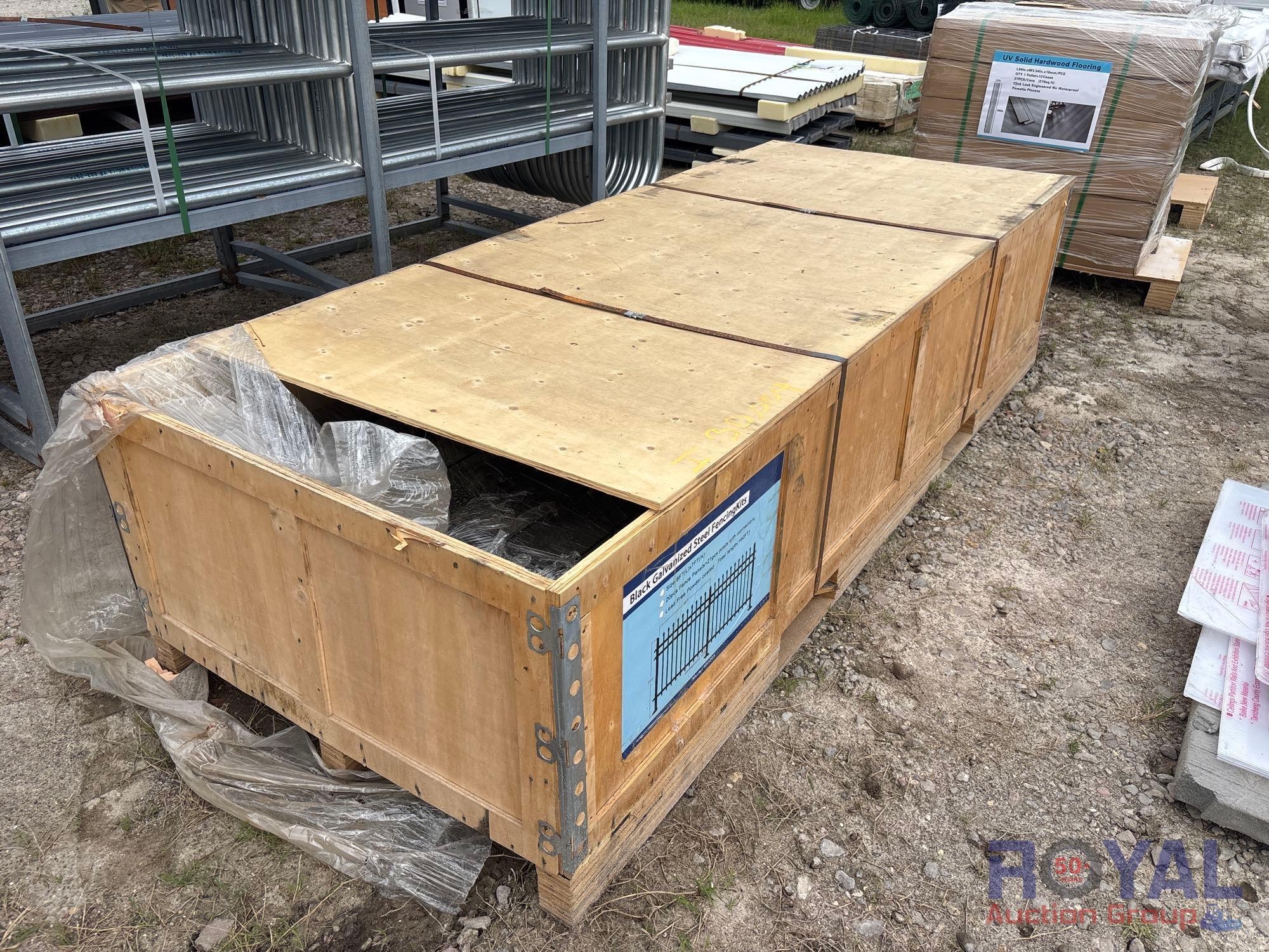 Black Galvanized Steel Fencing Kit (A55758)