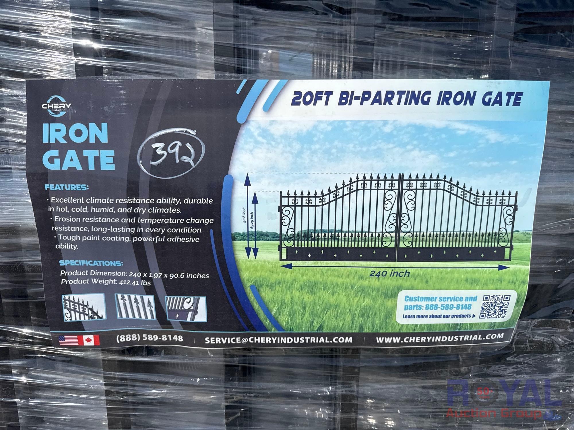 Chery 20ft Bi-Parting Iron Gate (A46687)