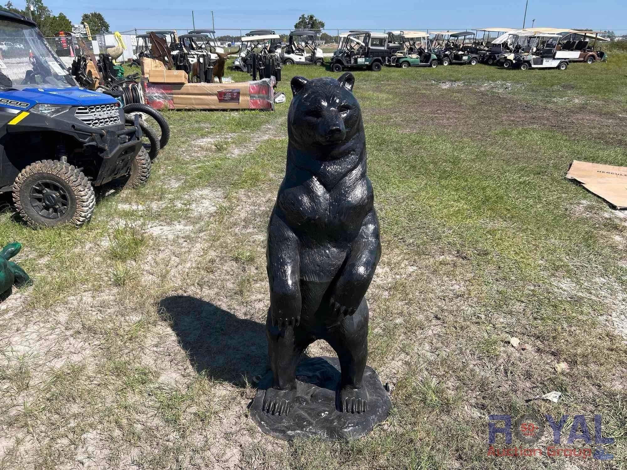 Plastic Bear Statue (A55853)