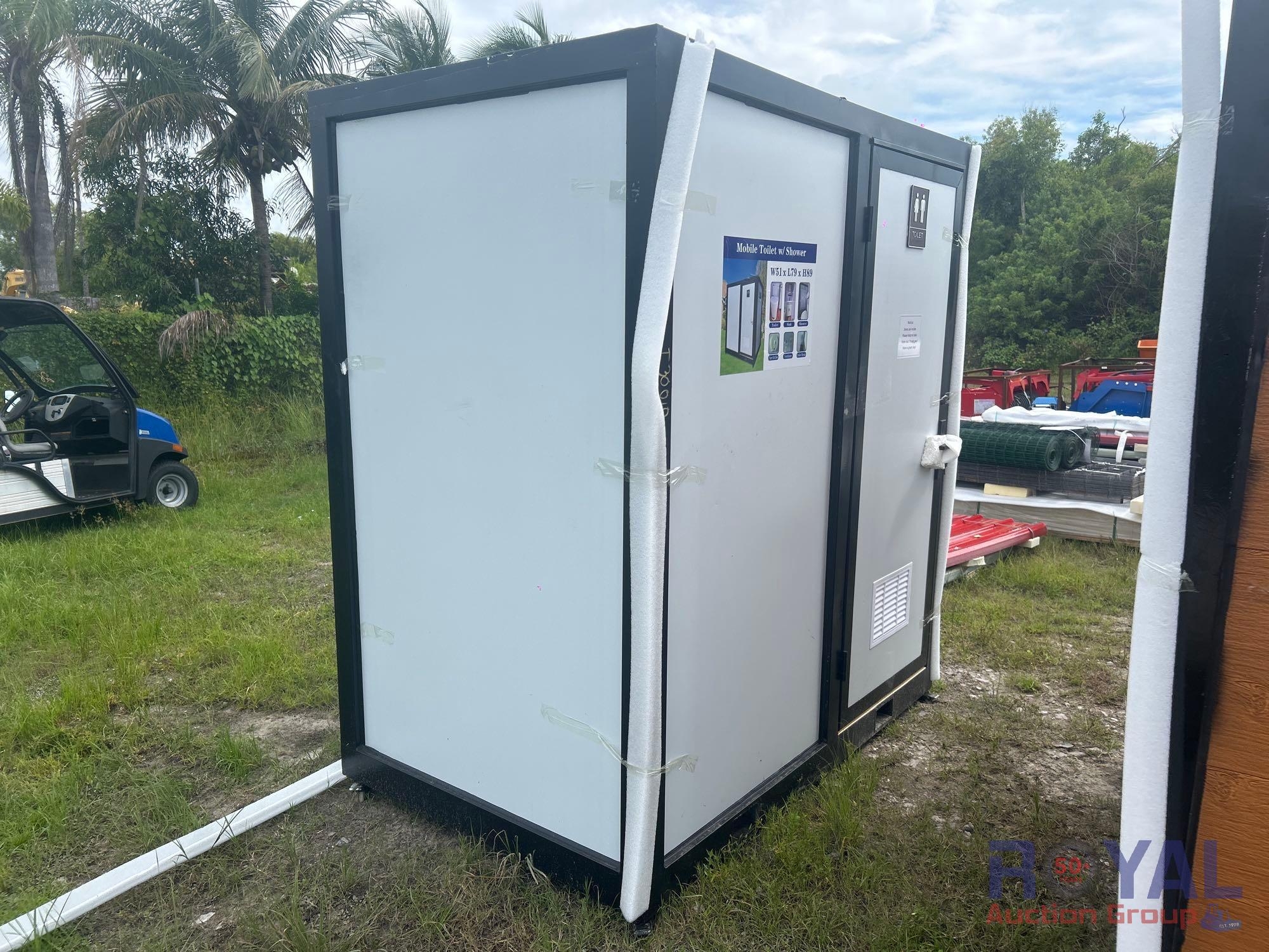 Mobile toilet with shower (A53424)