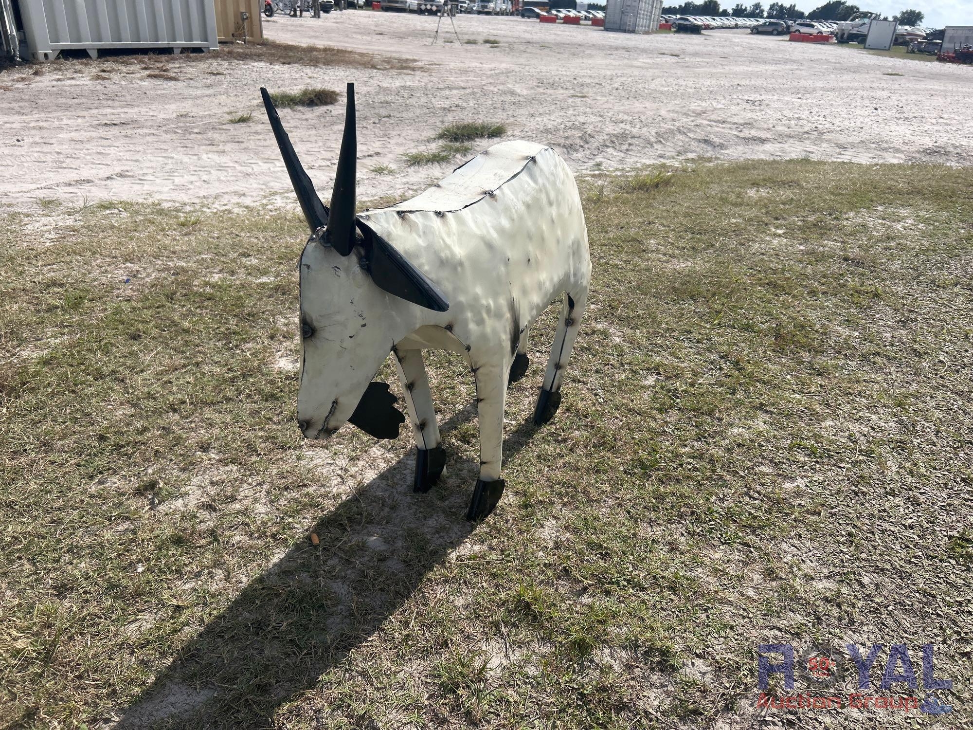 Mini Metal Goat Statue (A55853)