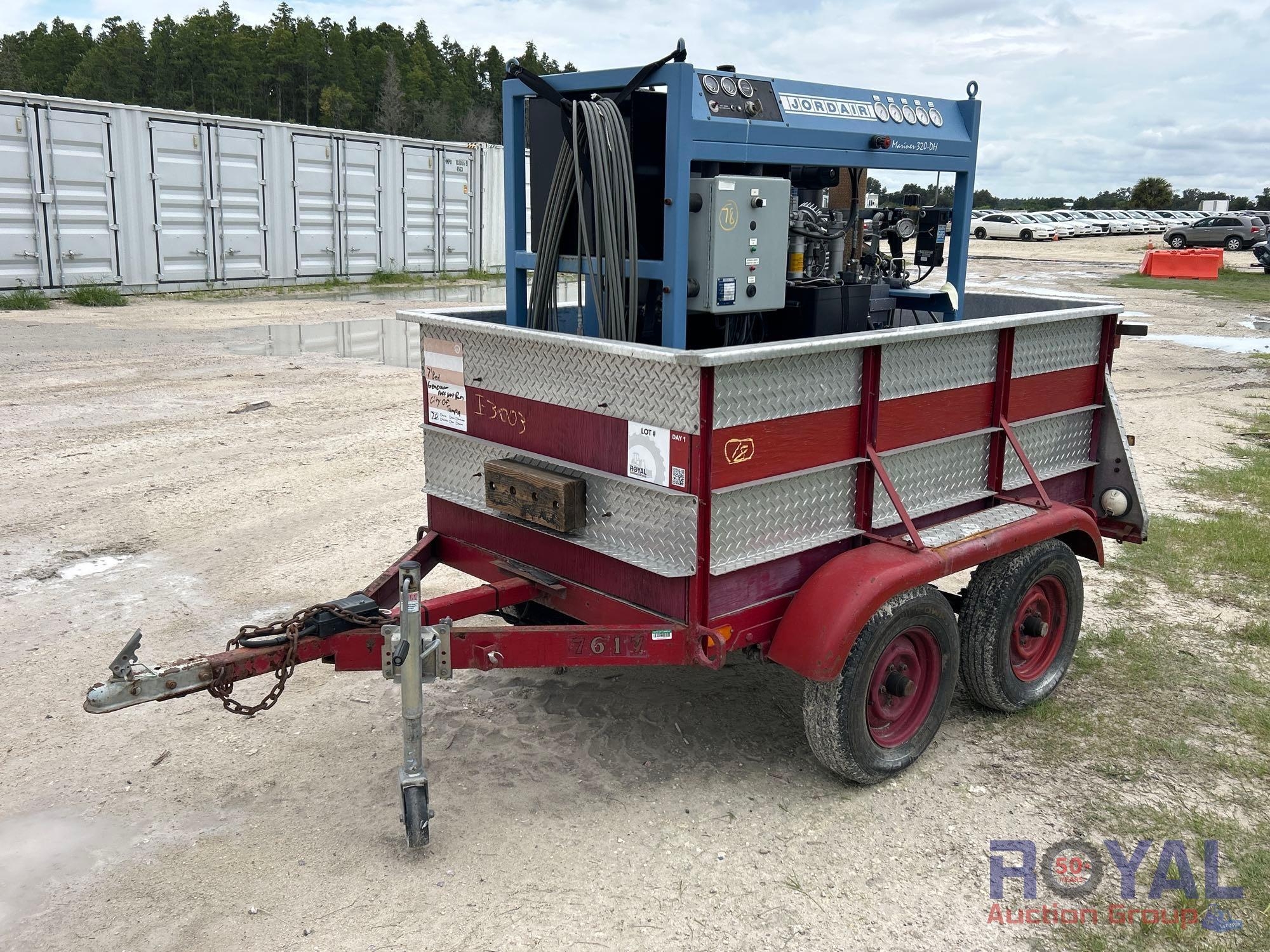 2008 Jordair Marines-320-DH Trailer Mounted Air Compressor (A51691)