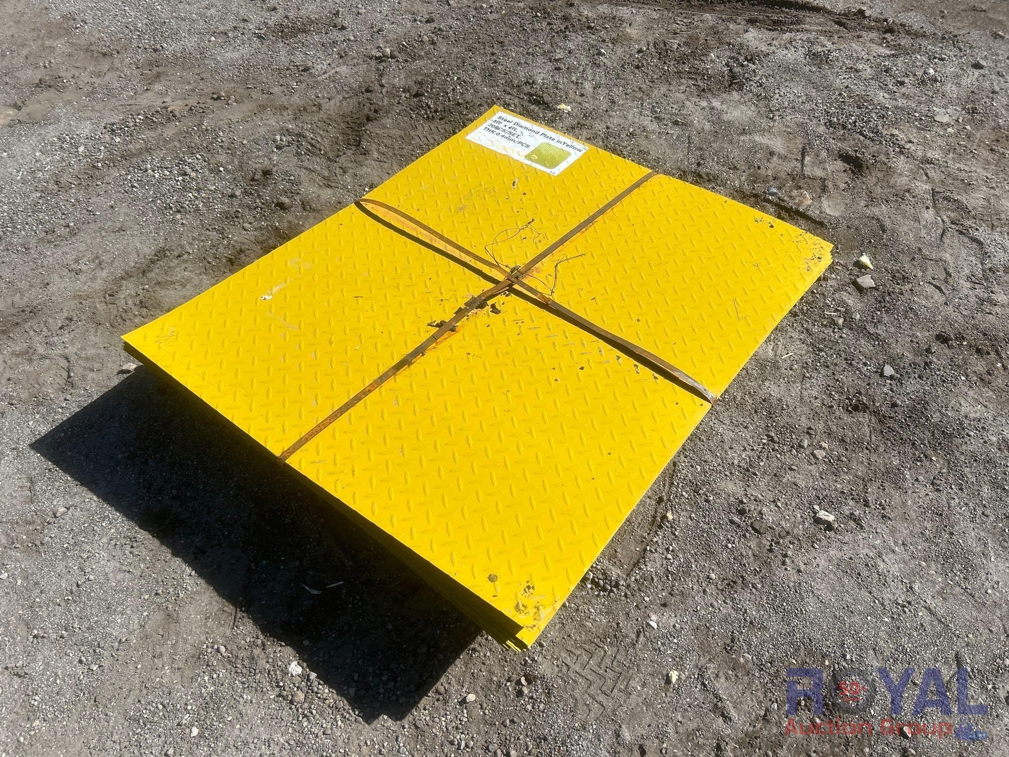 20pc 4ft. x 3ft. Yellow Metal Diamond Plate (A55758)