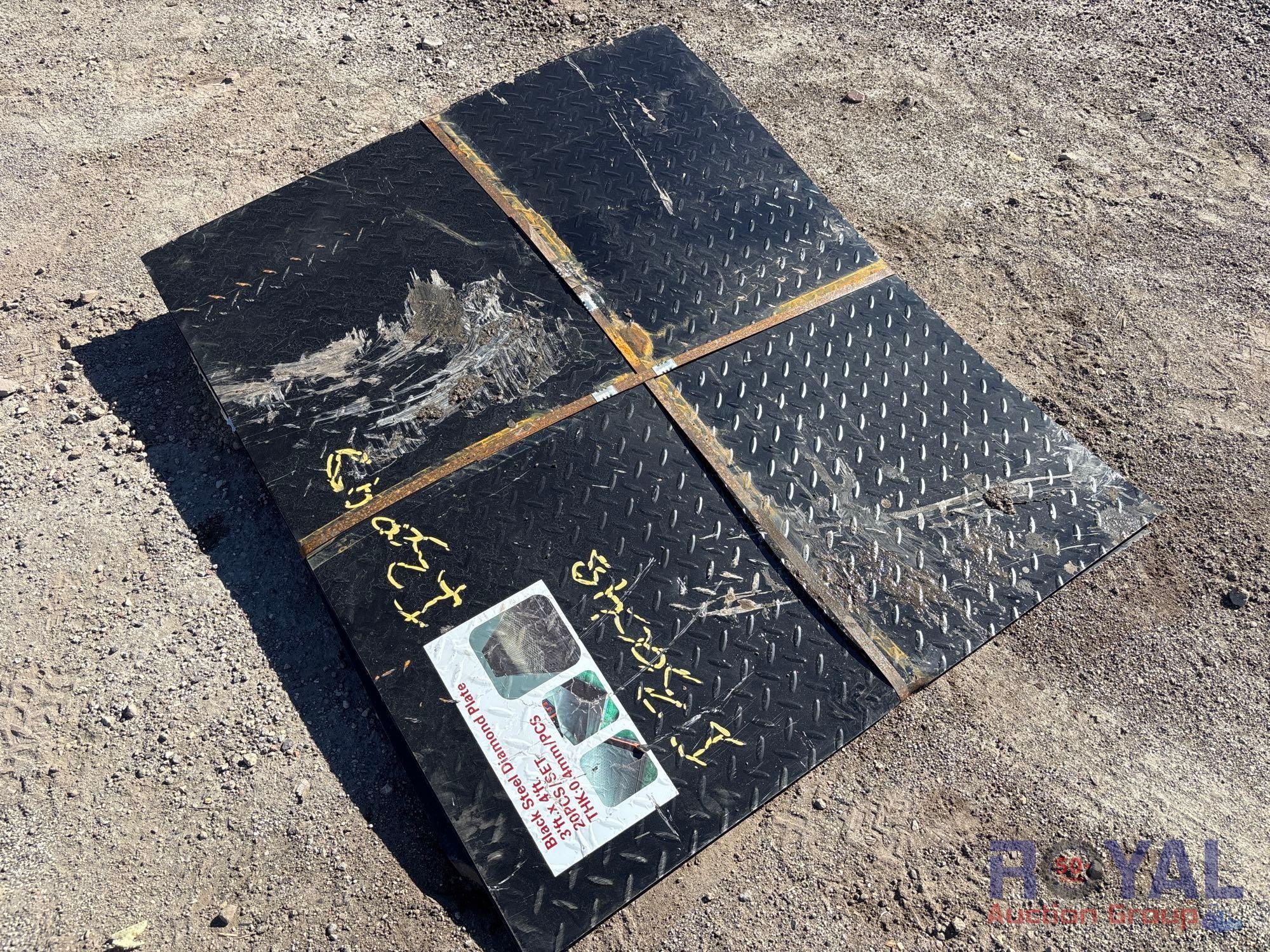 20pc 4ft. x 3ft. Black Metal Diamond Plate (A55758)