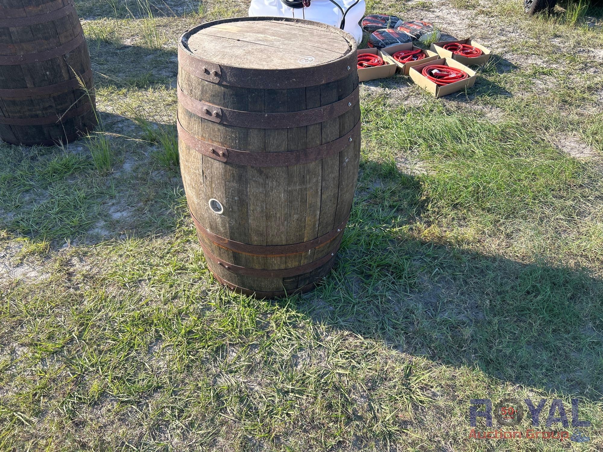 6-Band Wooden Barrel (A55853)
