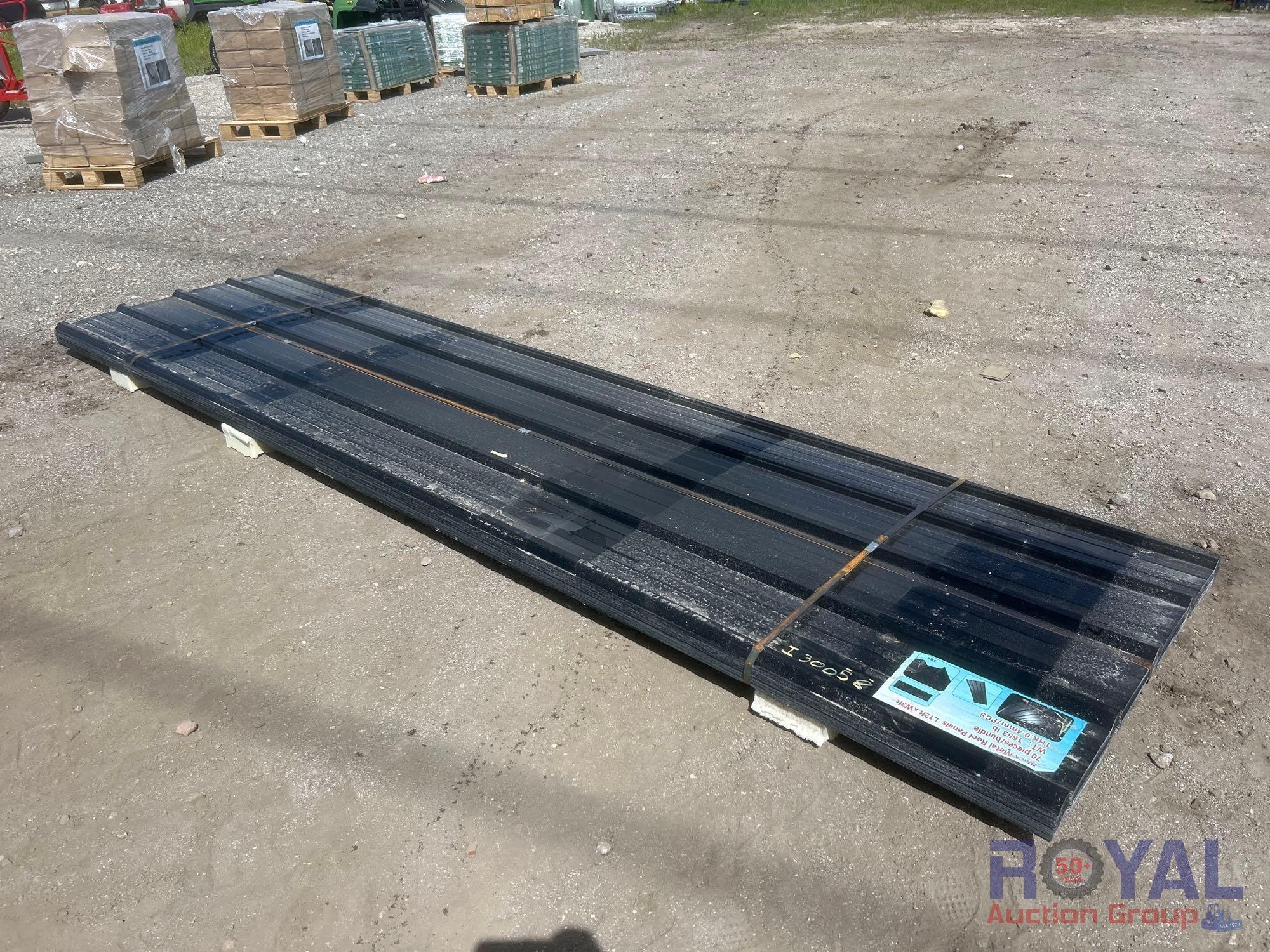 70pc. 12ft.x 3ft. Black Metal Roof Panels (A55758)