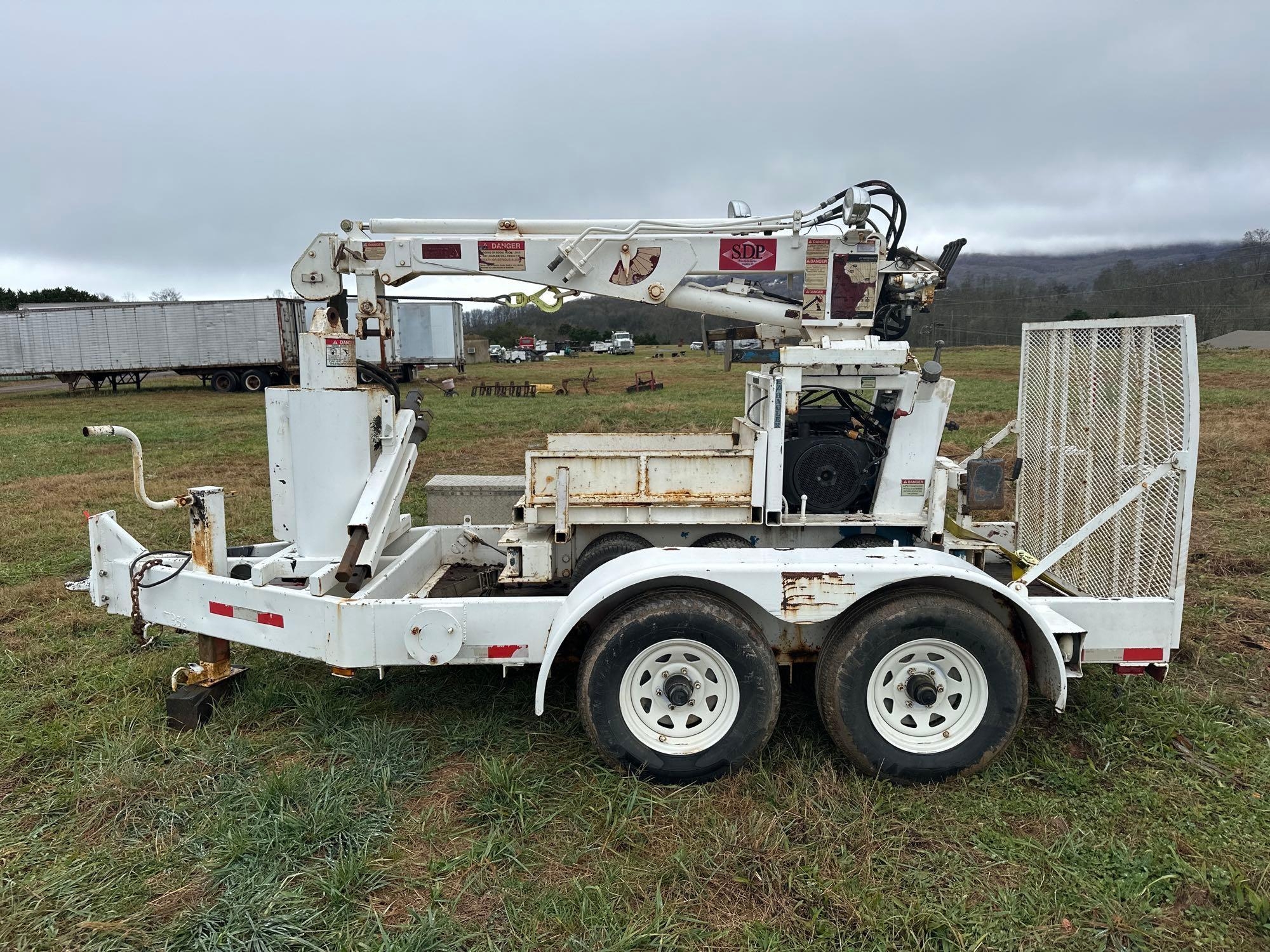1998 IMT EZ Hauler Mini Crane with Trailer (A57453)