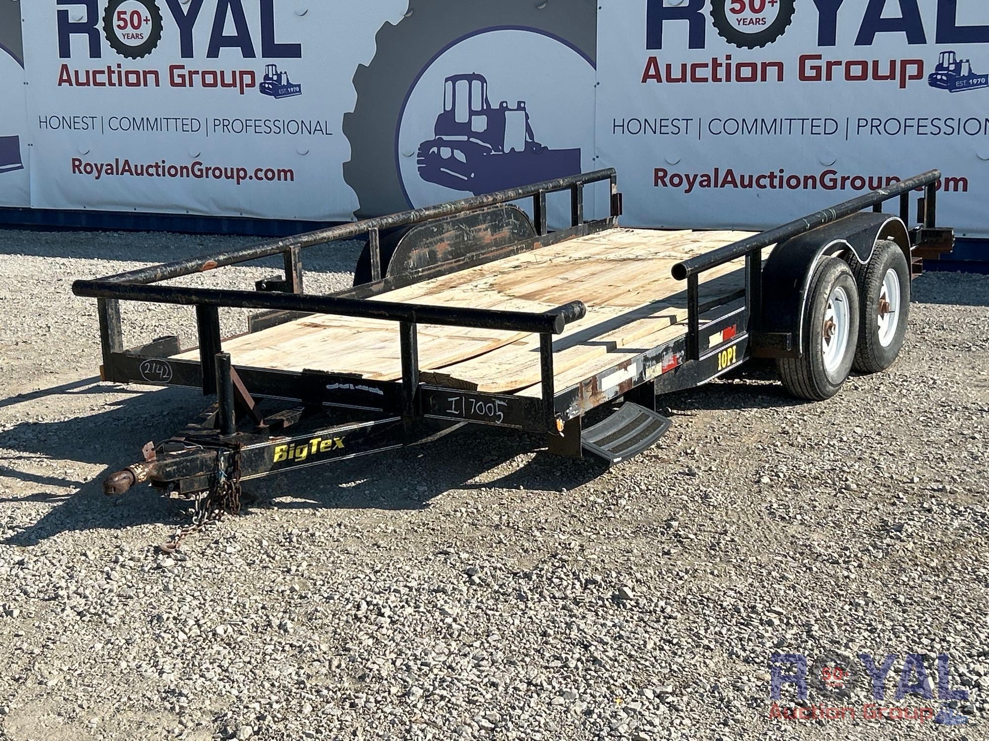 2003 Big Tex 10PI 16ft. T/A Pipe Top Utility Trailer (A52377)
