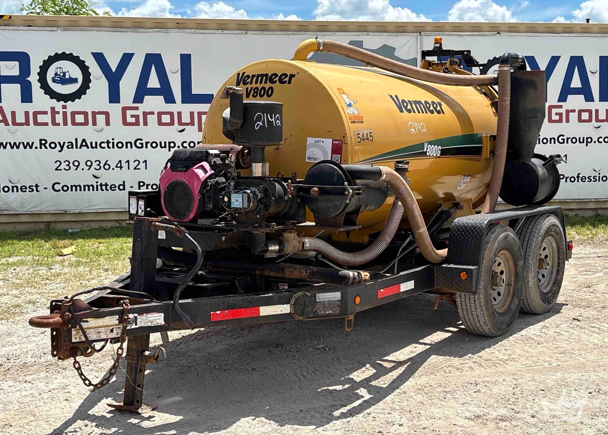 2013 Vermeer V800G T/A Towable Vacuum Trailer (A56857)