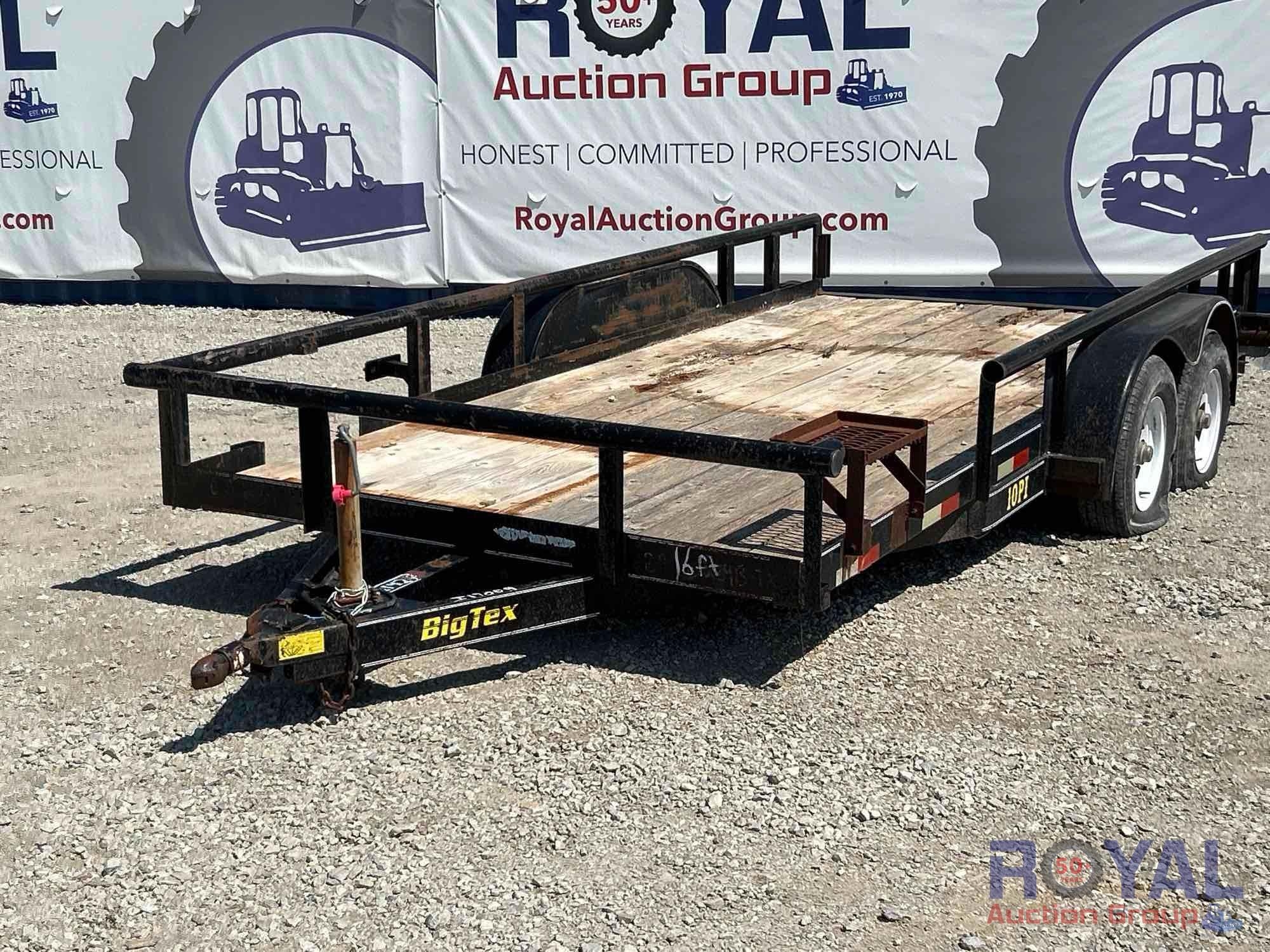 2003 Big Tex 10PI 16ft. T/A Pipe Top Utility Trailer (A52377)