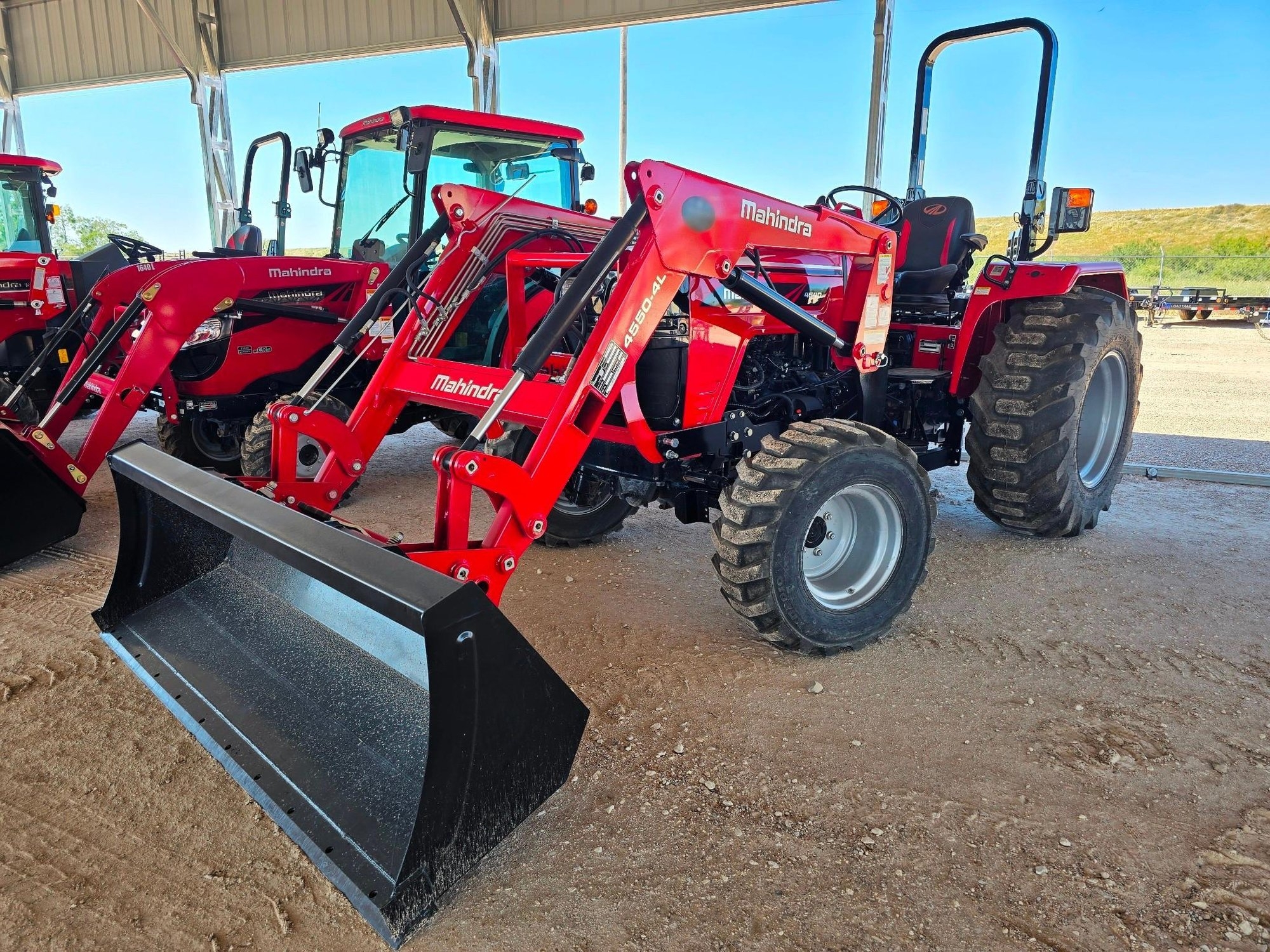 Mahindra 4550-4L Tractor with Front Loader - 49 HP, 4WD, Heavy-Duty Utility (A55302)