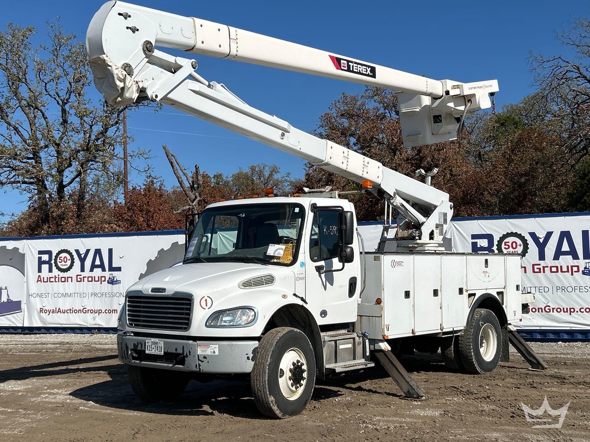 2016 Freightliner M2 106 AWD Terex Hi-Ranger 5TC55 55ft. Insulated Material Handling Bucket Truck (A55973)