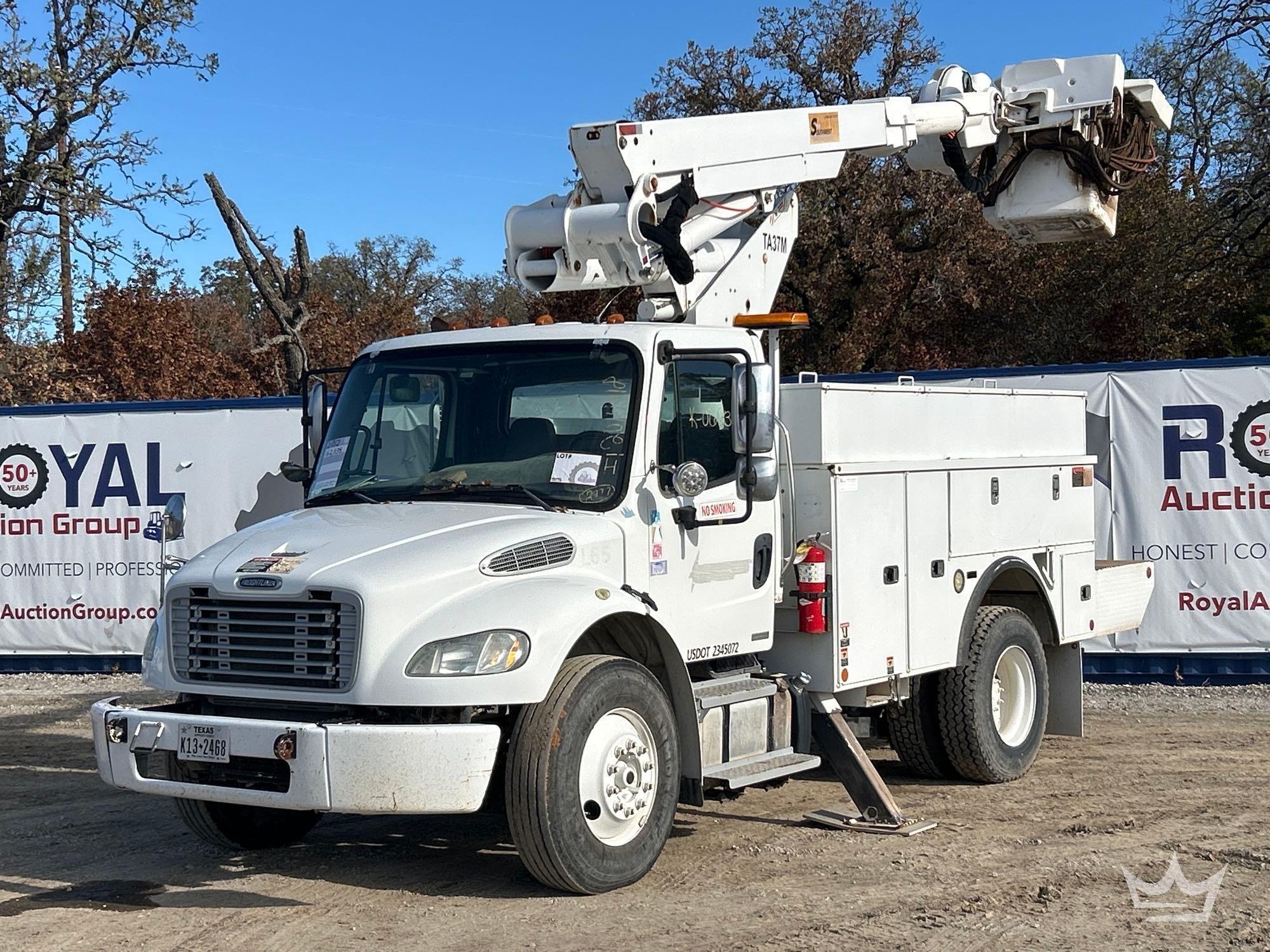 2012 Freightliner M2 106 Altec TA37M 37ft Insulated Material Handling Bucket Truck (A55973)