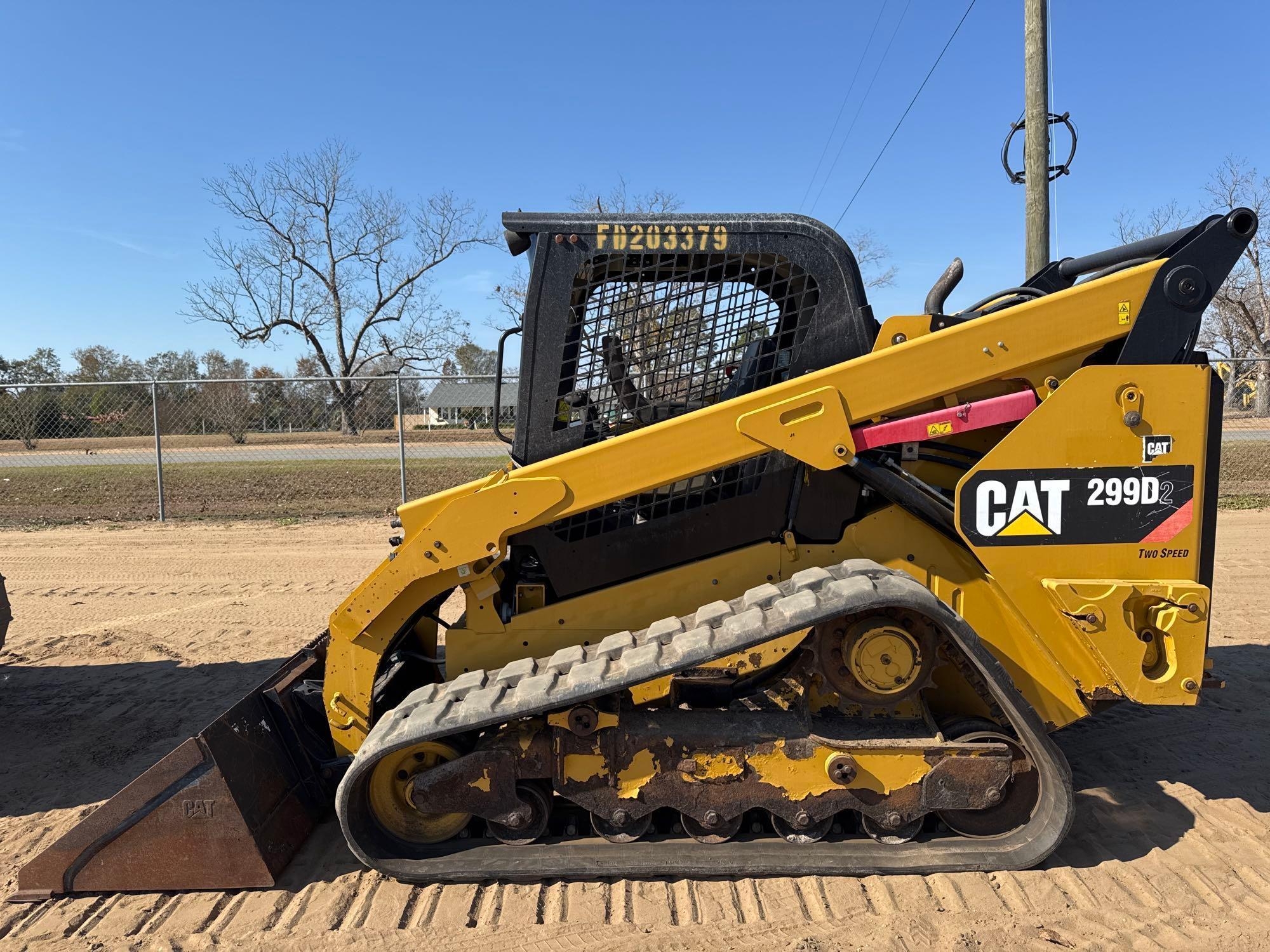 2018 CATERPILLAR 299D2 SKID STEER (A52709)