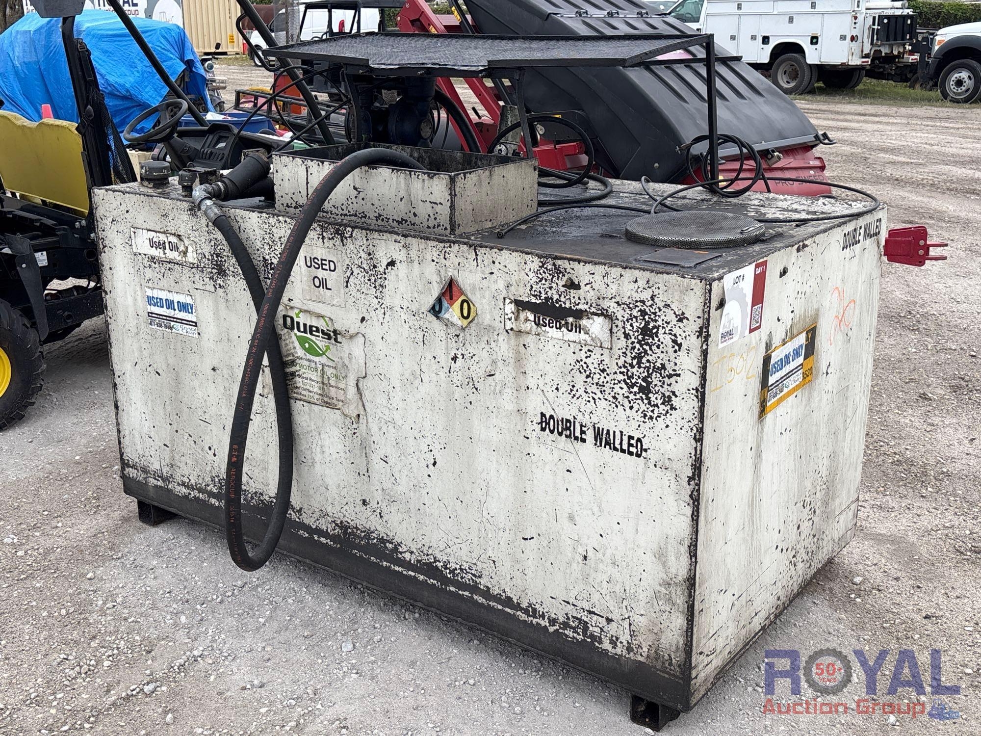Used Oil Tank with Pump (A55787)