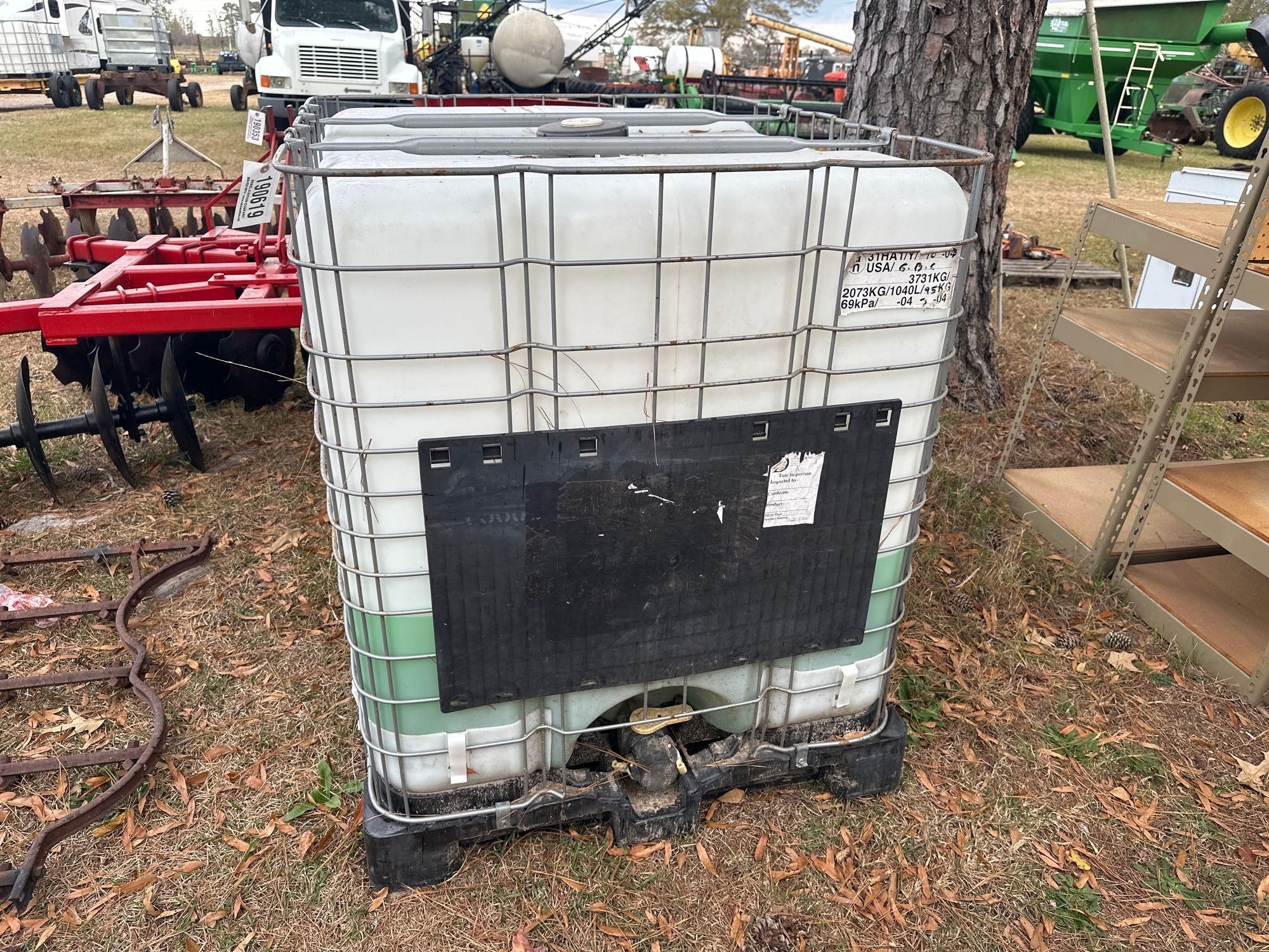 APPROX. 100 GALLON TOTE W/ ANTIFREEZE (A52708)