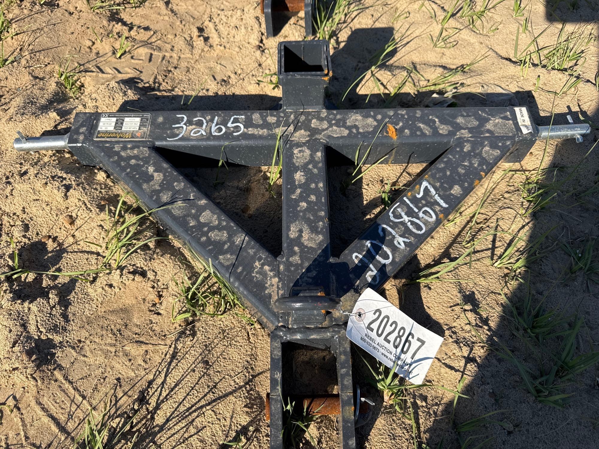 UNUSED WOLVERINE TQH-26-01C 3 PT QUICK HITCH (A57193)