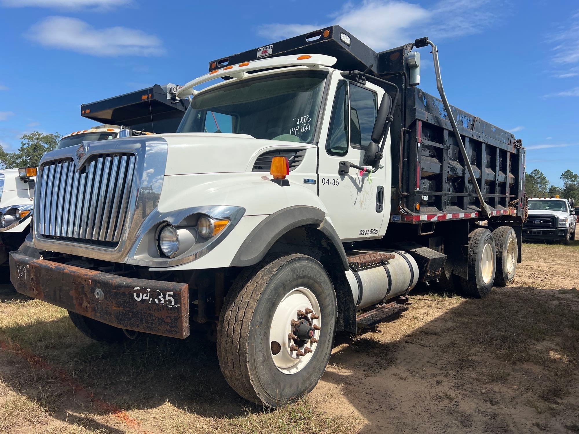 (INOP) 2008 INTERNATIONAL WORKSTAR 7500 DUMP TRK (A51406)