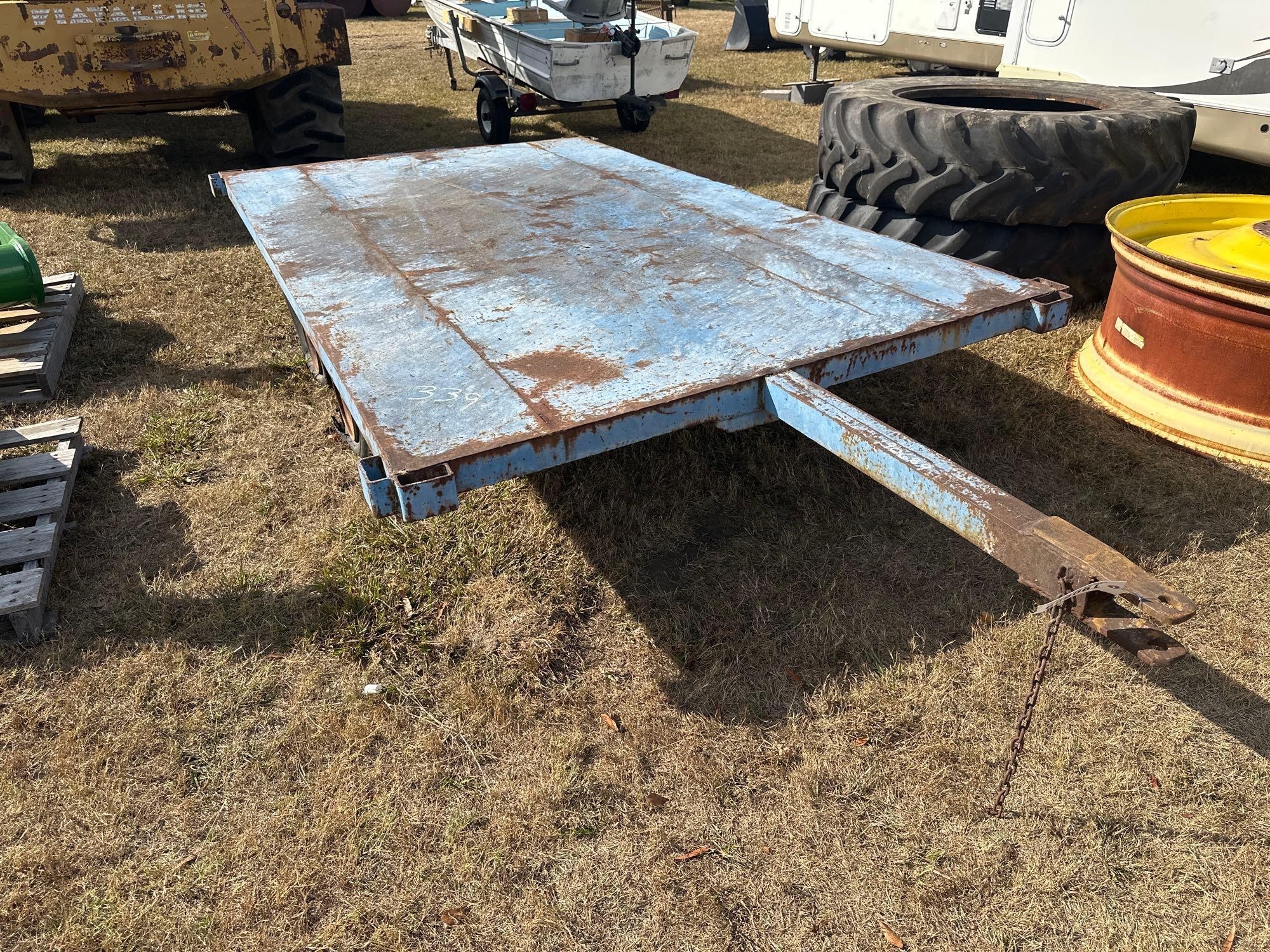 LONG 4-WHEEL BOX TRAILER (A52708)