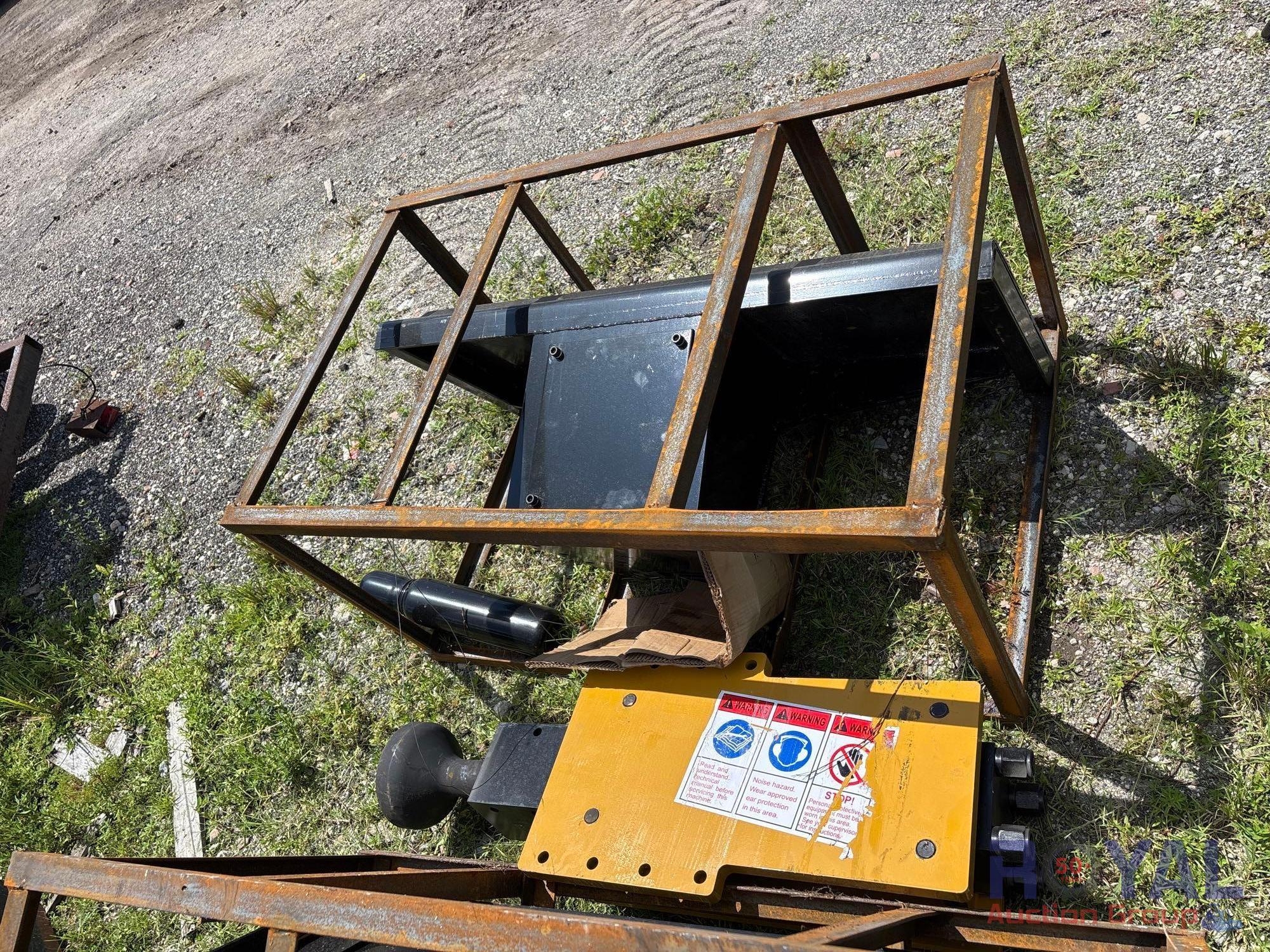 2025 CFG PD680-PZ Post Driver Skid Steer Attachment (A50325)