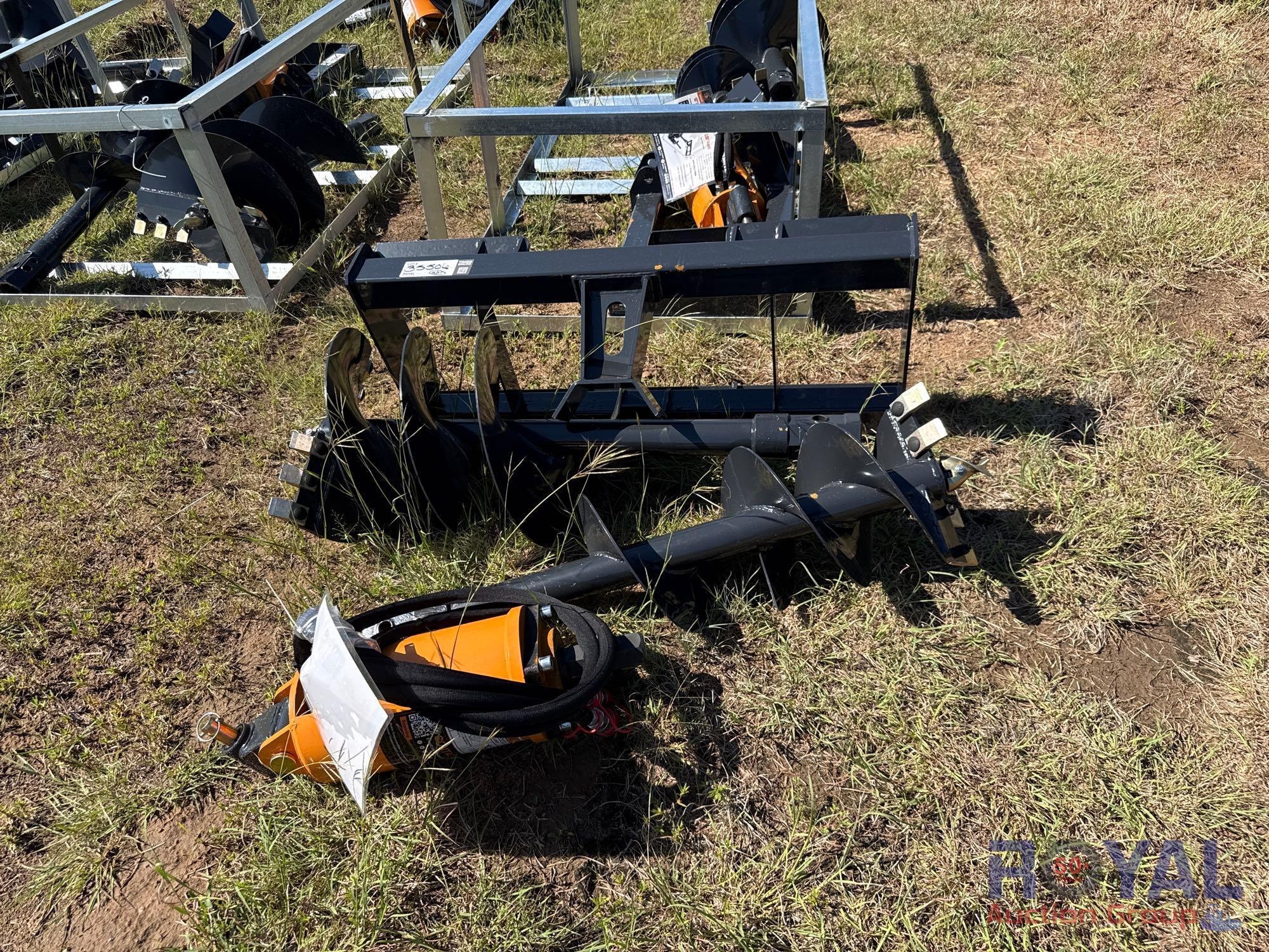 2025 Wolverine ADB-13-1218R Auger Skid Steer Attachment with Bits (A52378)