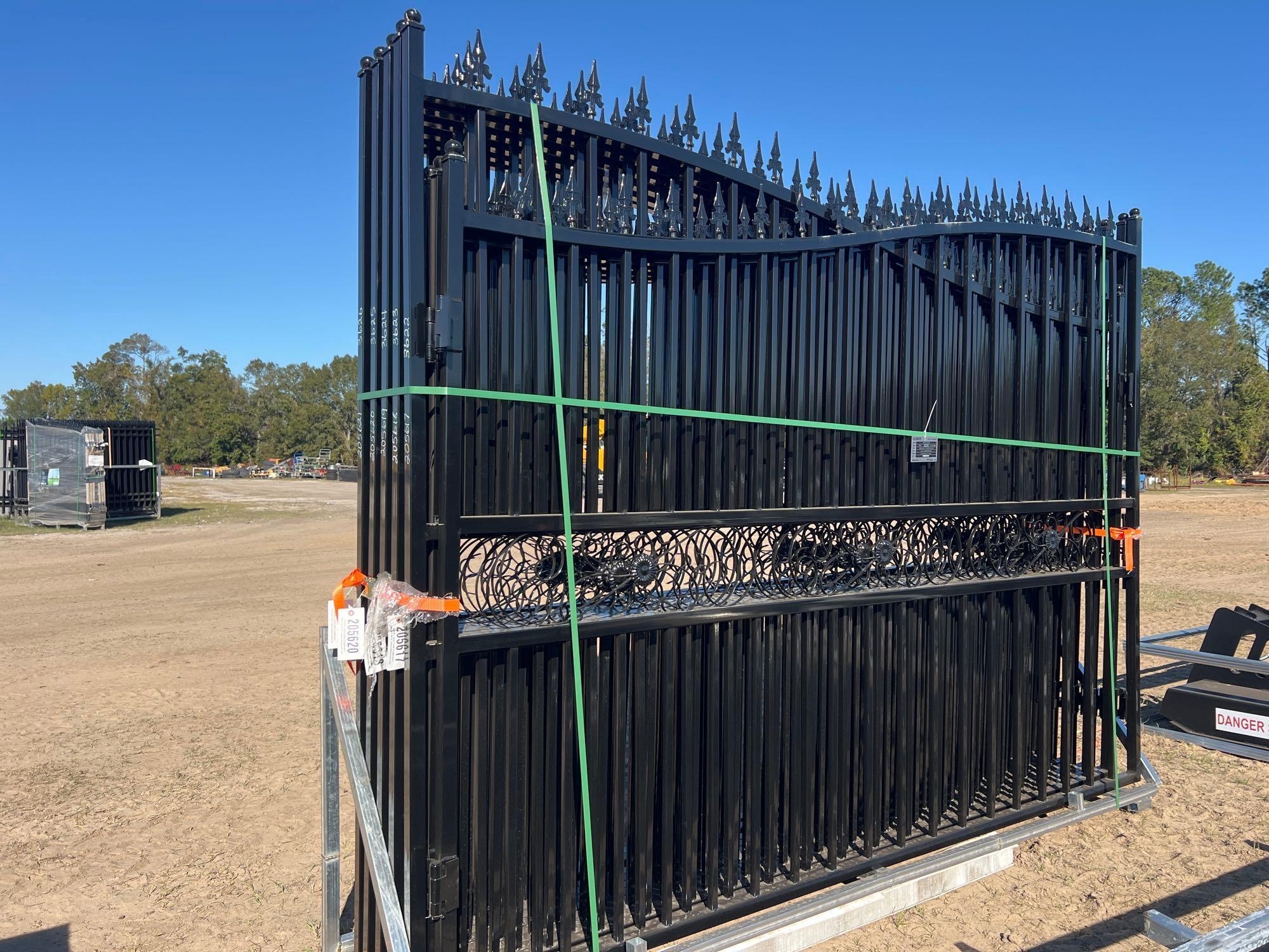 UNUSED IRANCH 14' BI-PARTING GATE (DAMAGED) (A57193)