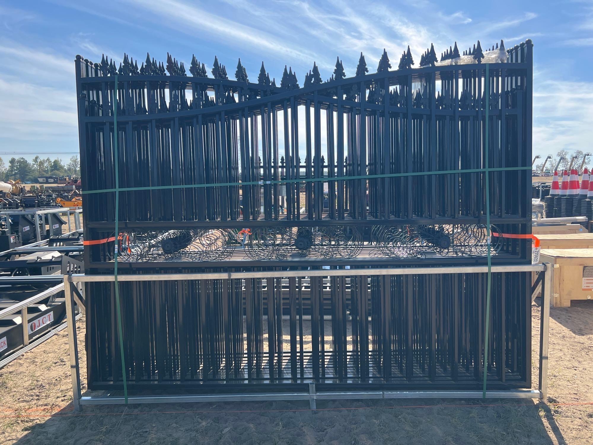 UNUSED IRANCH 14' BI-PARTING GATE (DAMAGED) (A57193)