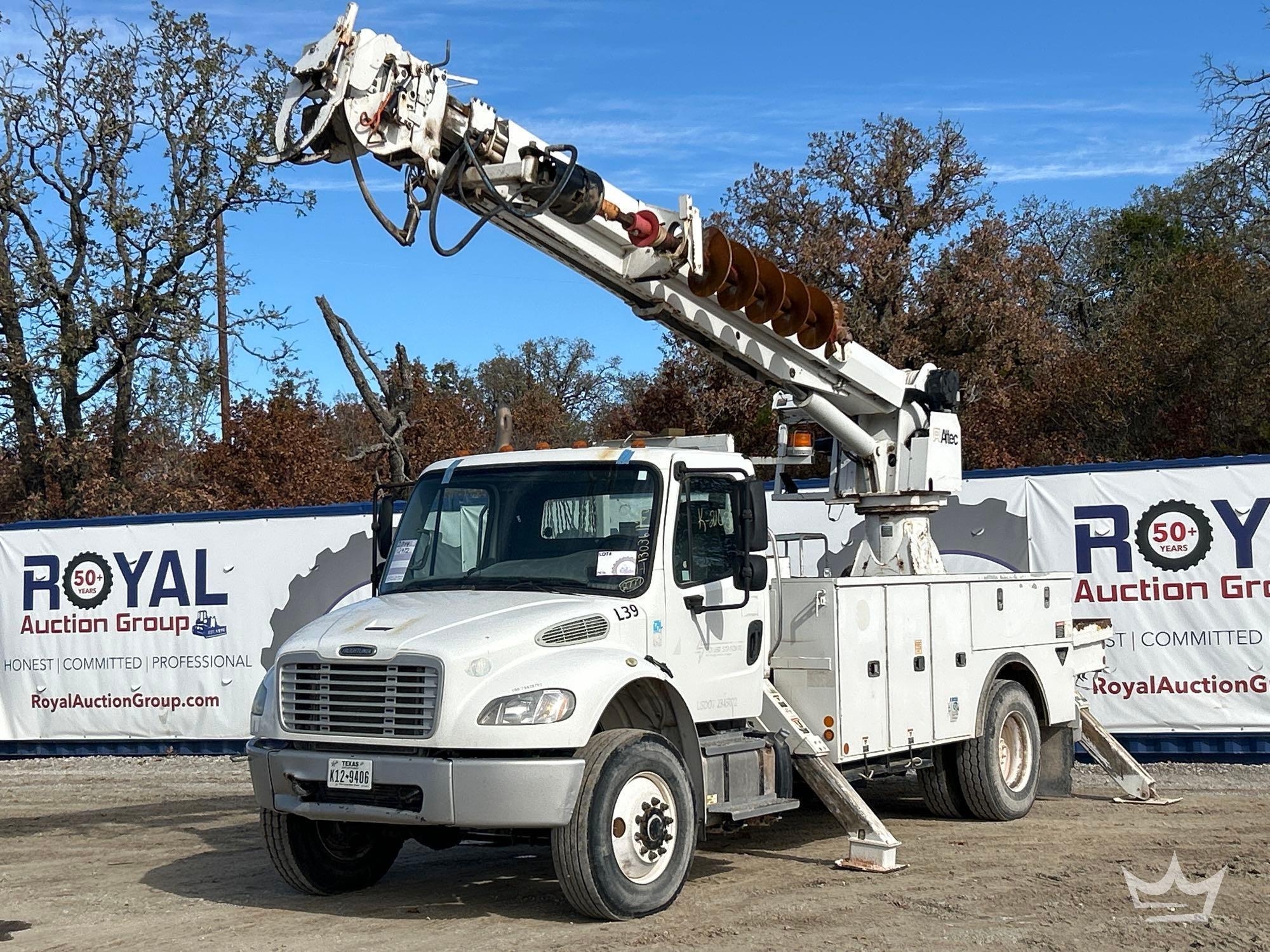 2014 Freightliner M2 106 AWD Altec DM48BTR Insulated Digger Derrick Truck (A55973)