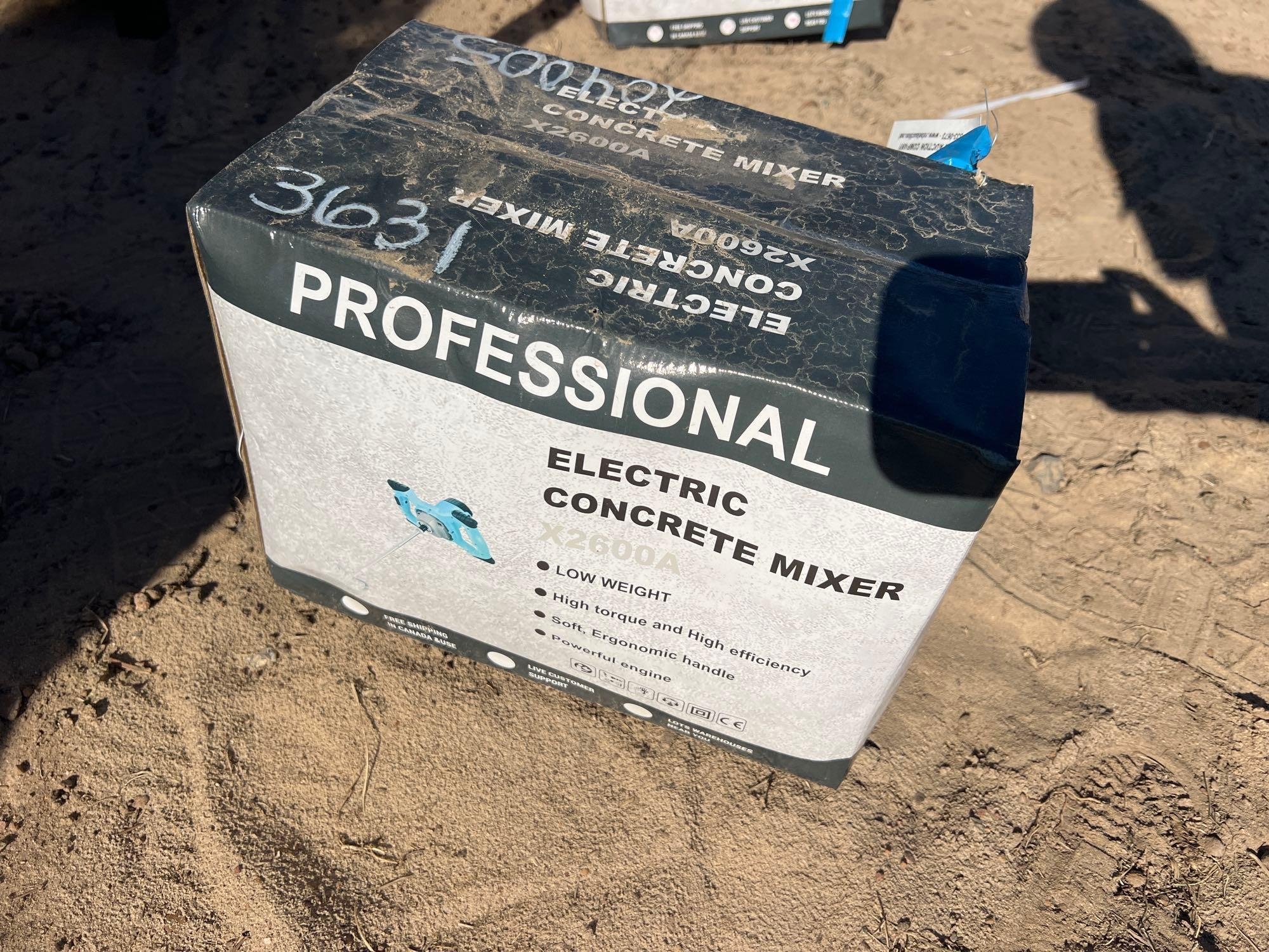 UNUSED PROFESSIONAL X2600A ELECTRIC CONCRETE MIXER (A57193)