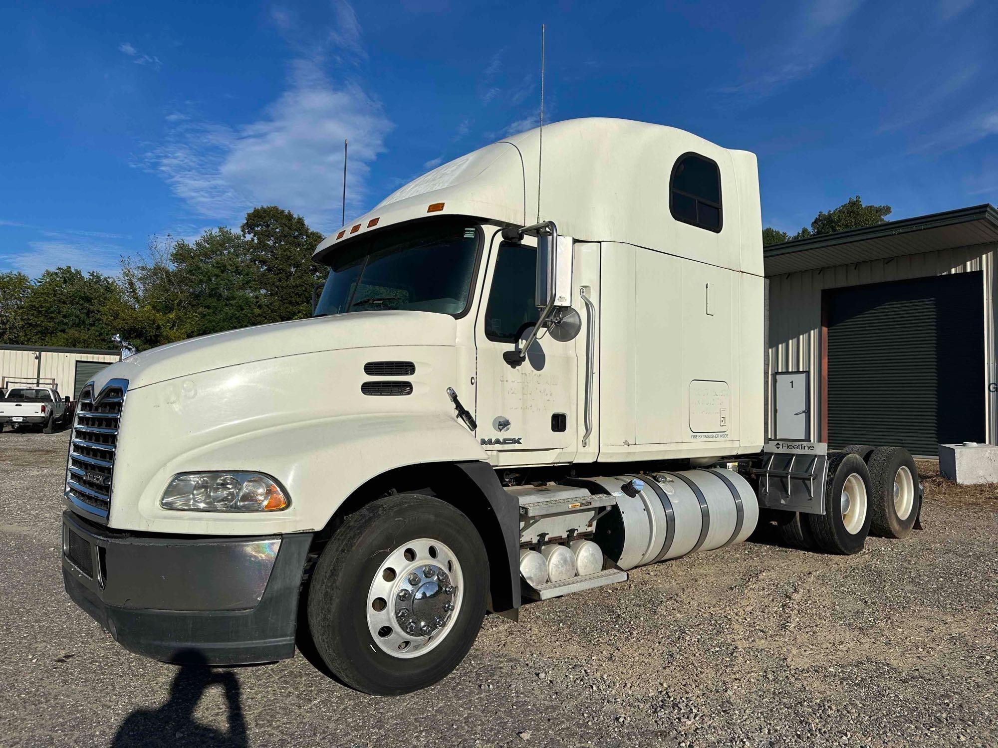 2012 Mack CXU613 Sleeper Truck, VIN # 1M1AW07Y3CM018973 (A51572)